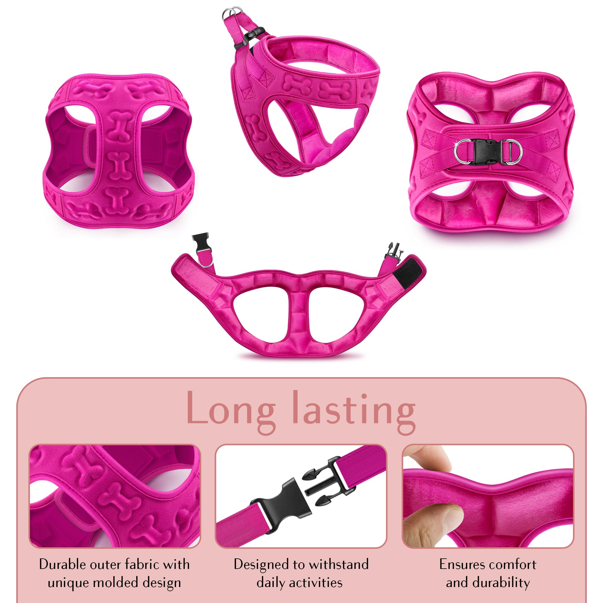 Comfort Fit Step-In Dog Harness - Comfortable Puppy Harness & Dog Vest: Adjustable, Soft Padded For Small, Medium Dogs - Easy To Put-On Dog Harness Medium Sized Dog