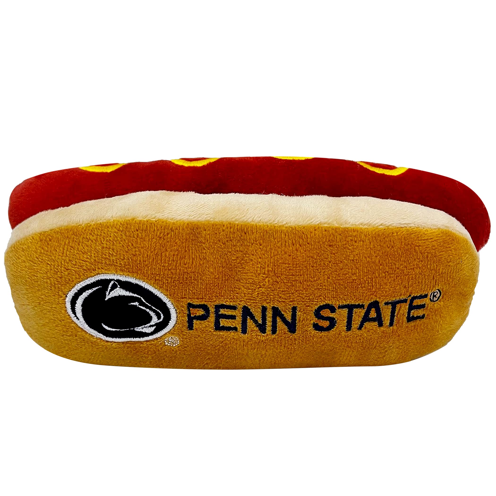 Pets First Ncaa Penn State Nittany Lions Hot Dog Plush Dog & Cat Squeak Toy- Cutest Hot-Dog Snack Plush Toy For Dogs & Cats With