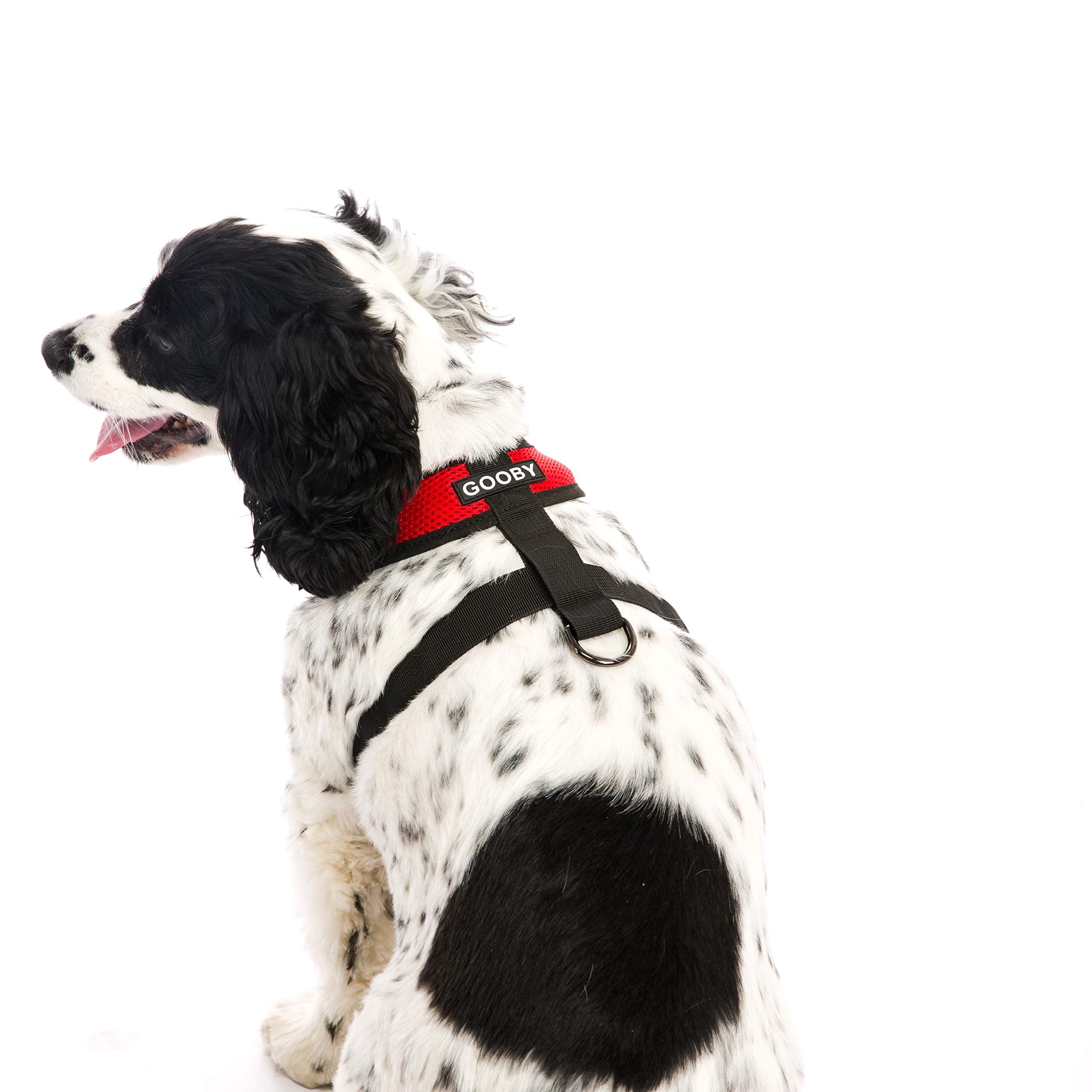 Gooby Comfort X Head In Harness - Red, X-Large - No Pull Small Dog Harness, Patented Choke-Free X Frame - Perfect On The Go Dog