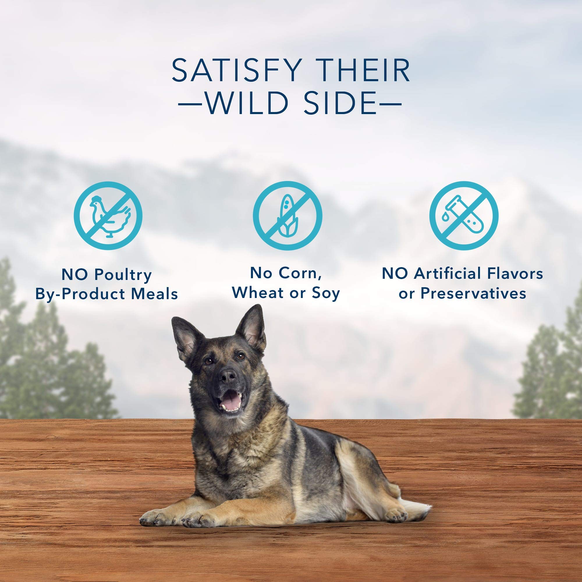 Blue Buffalo Wilderness Wild Bones Grain Free Dental Chews Dog Treats, Mini 27-oz Bag