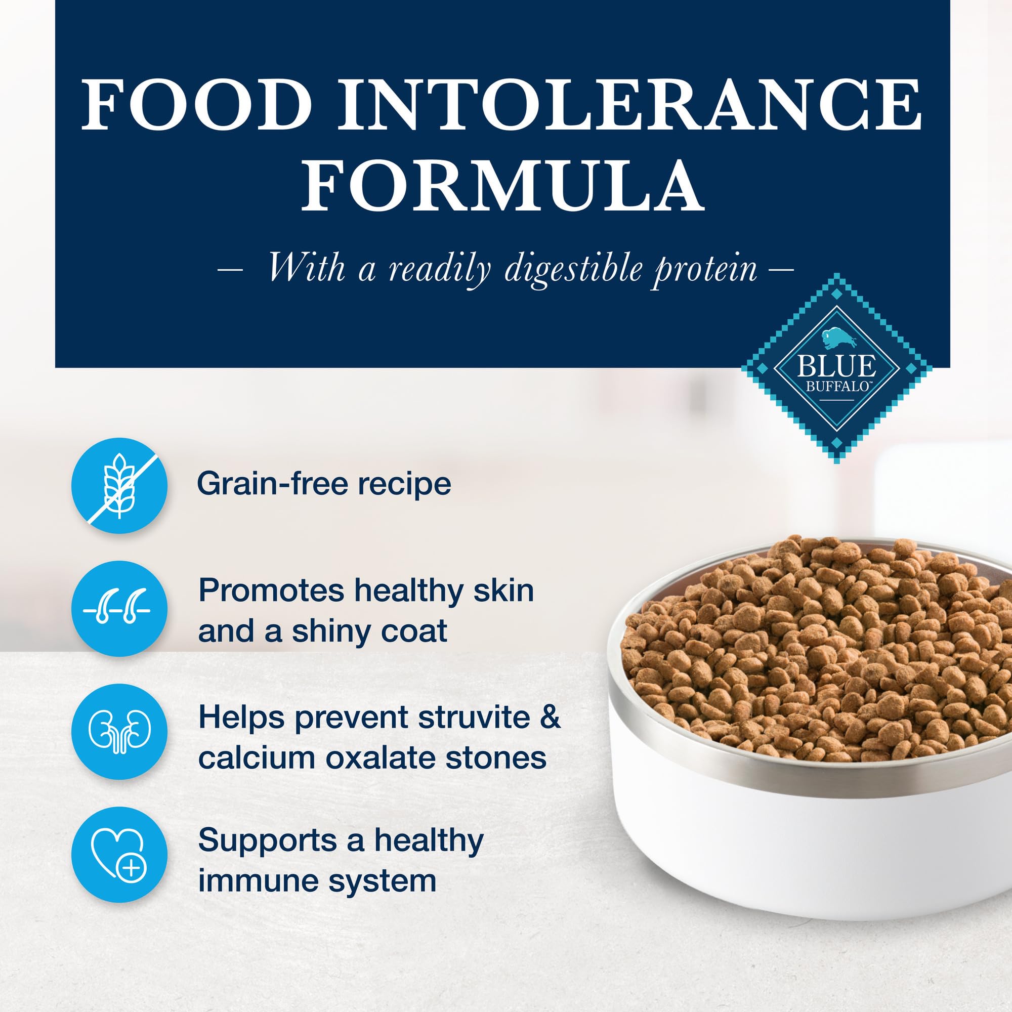Blue Buffalo Natural Veterinary Diet HF Hydrolyzed for Food Intolerance Dry Cat Food, Salmon 7-lb bag