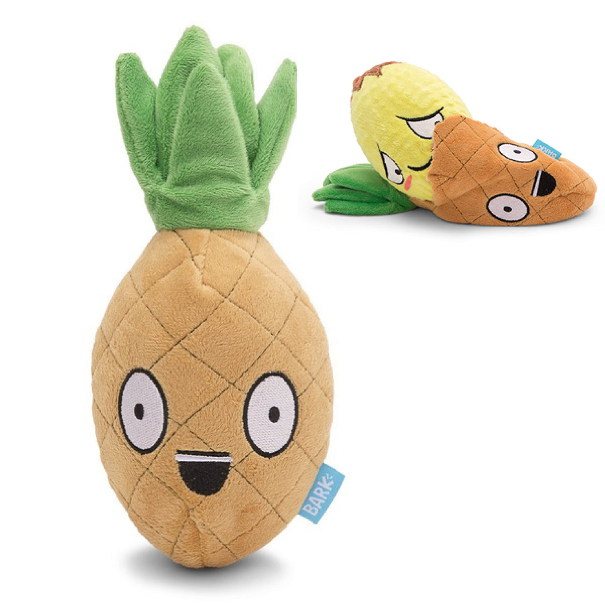 Barkbox 2 In 1 Interactive Plush Dog Toy - Rip And Reveal Dog Toy For Small Dogs - Stimulating Squeaky Pet Enrichment And Puppy Toys | Penny The Pineapple| Small Dogs