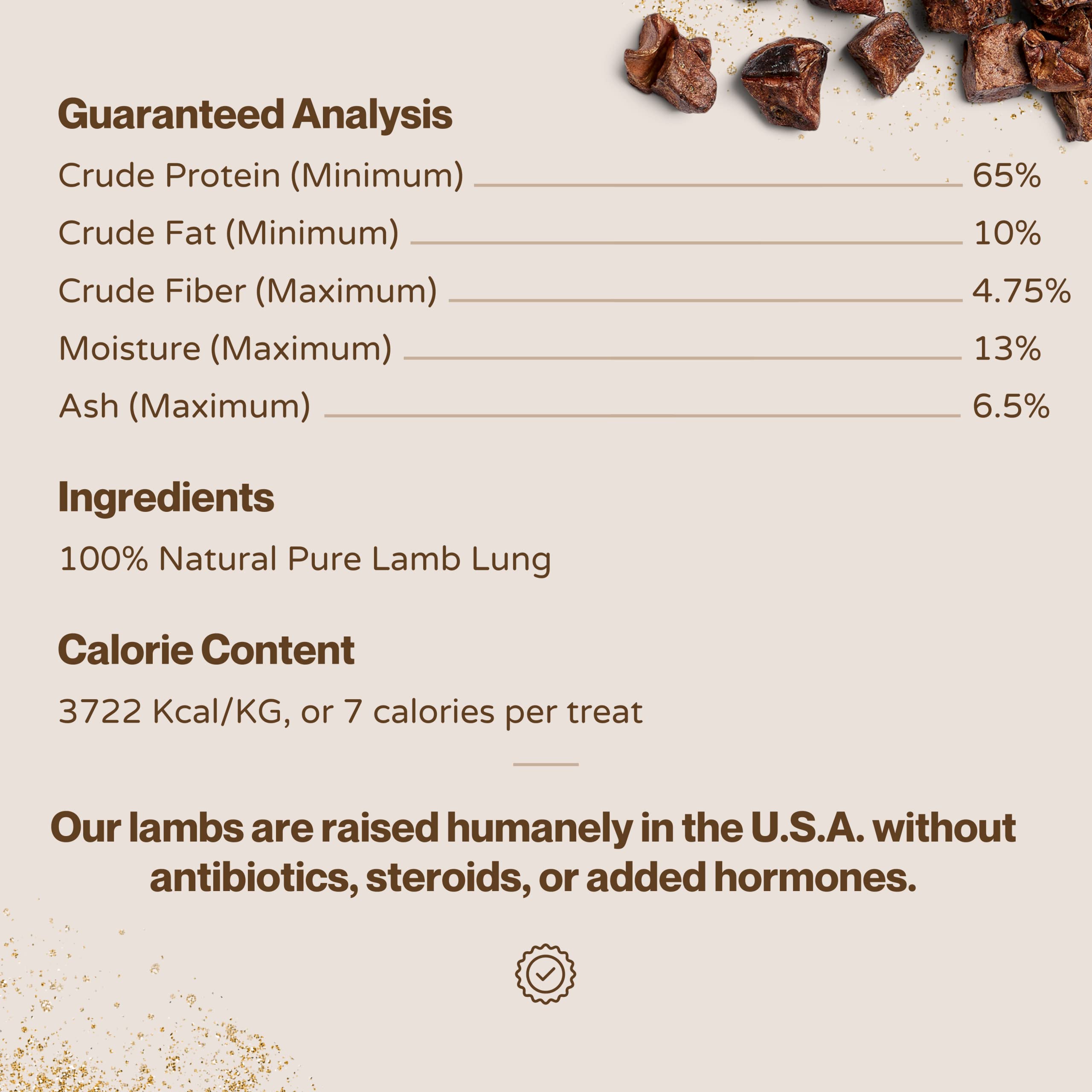Boulder Dog Food Company Lamb Cubes - All Natural Dog Treats, Grain-Free, 5oz