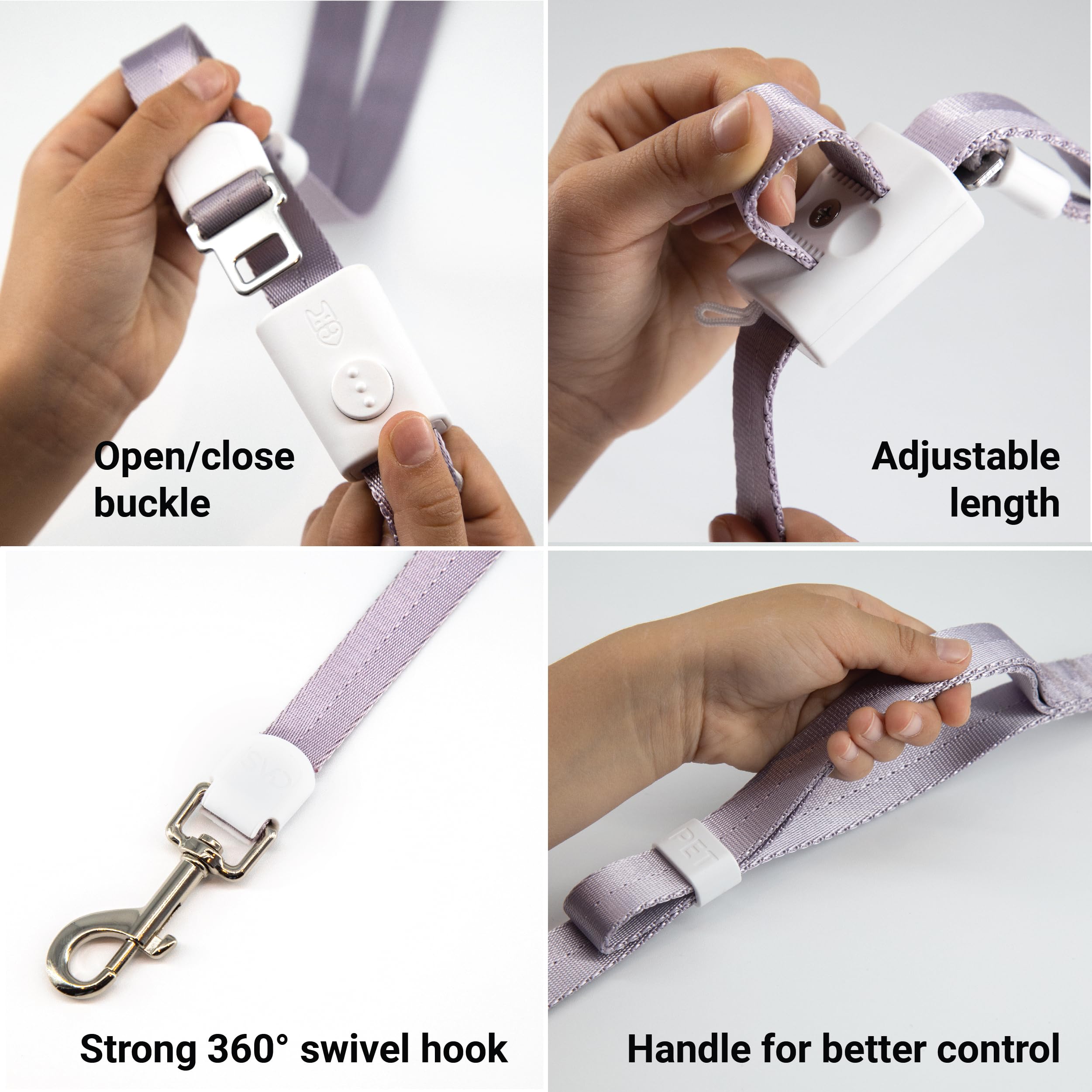 Svd.Pet 4-In-1 Hands Free Dog Leash, Versatile Crossbody Dog Waist Leash With Easy Release Buckle, Adjustable Waist Fit For Walk