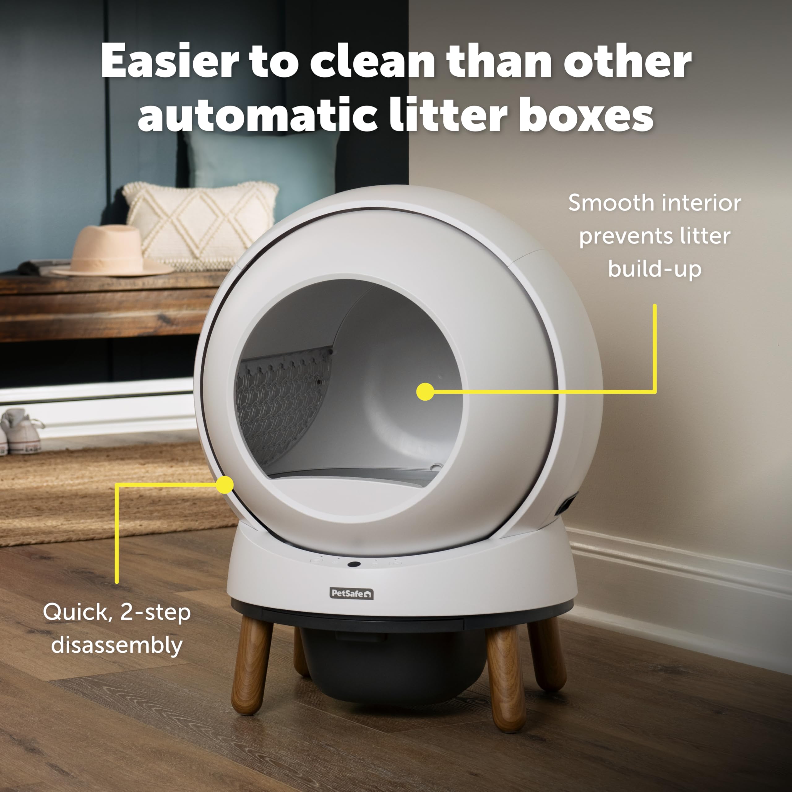 Petsafe Scoopfree Smartspin Self-Cleaning Litter Box Bundle - Advanced Odor Control - App Controlled - Up To 2 Weeks Of Hands-Fr