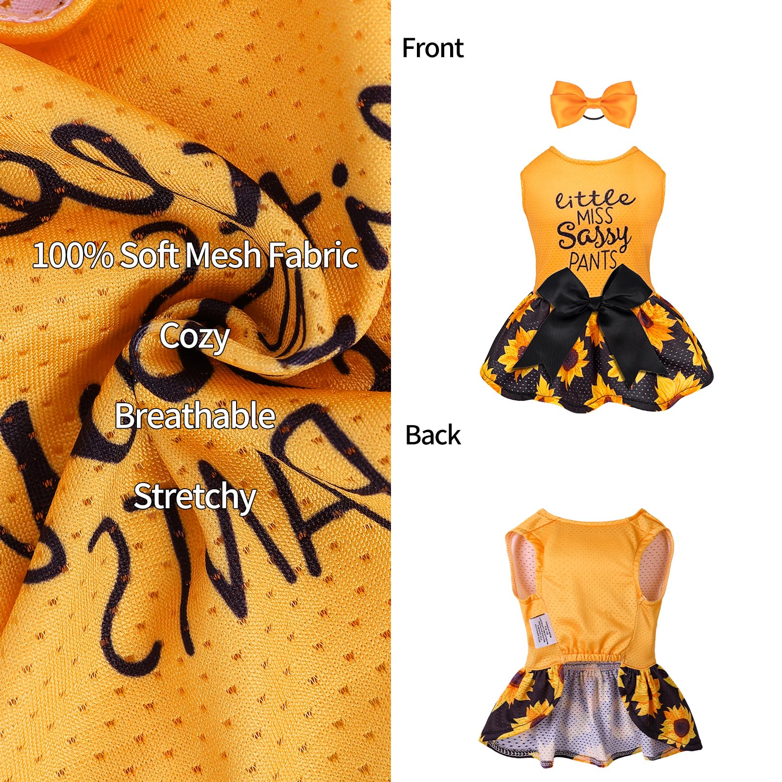 Cutebone Dog Mesh Dress Puppy Sundress Pet Outfit Summer Fashion For Small Dogs Girl Cat Clothes Bf32Xxs-D