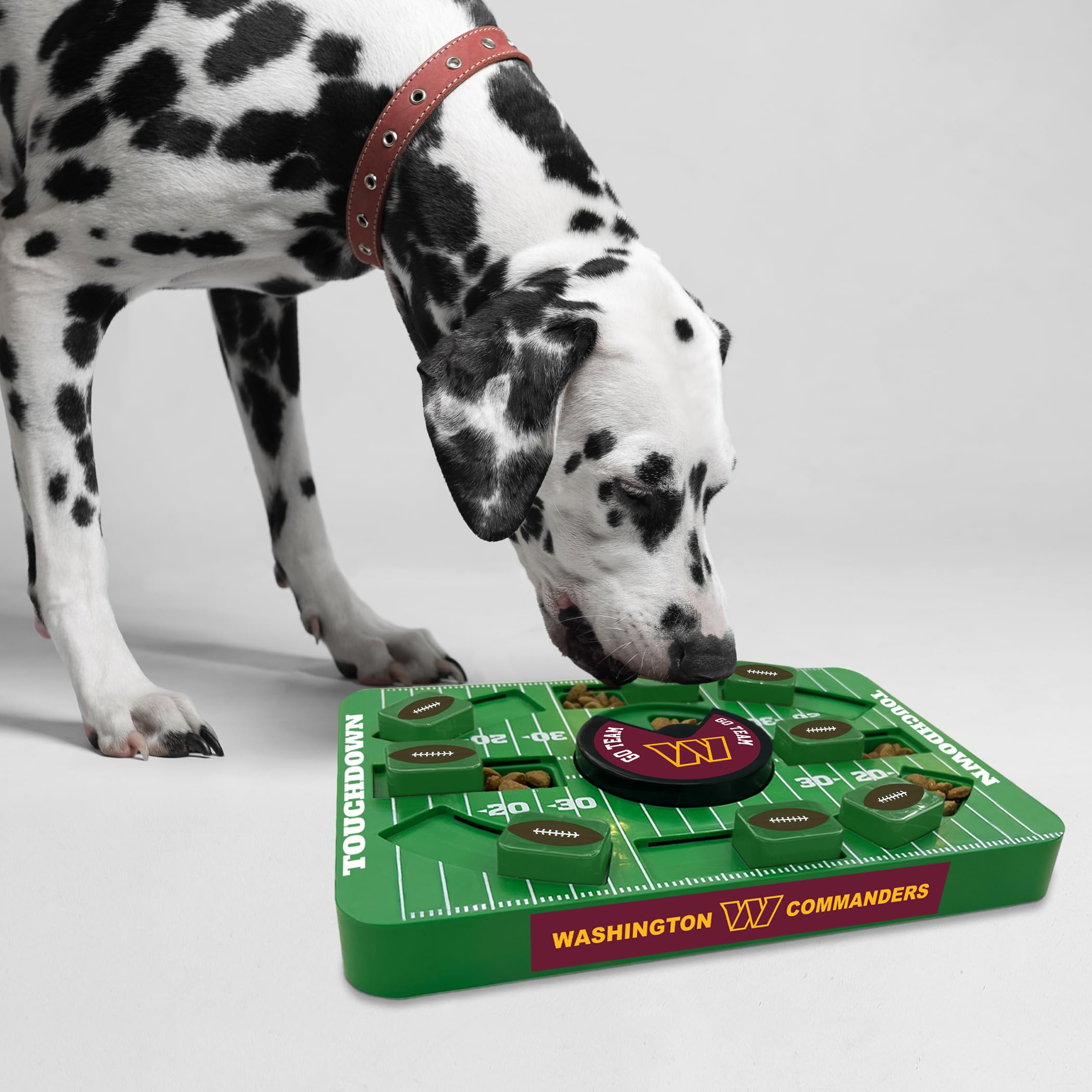 Pets First Nfl Washington Commanders Large Puzzle Toy, Dog Puzzle Treat Toy, New Large Size, Interactive Dog Treat Toy, Dog Slow