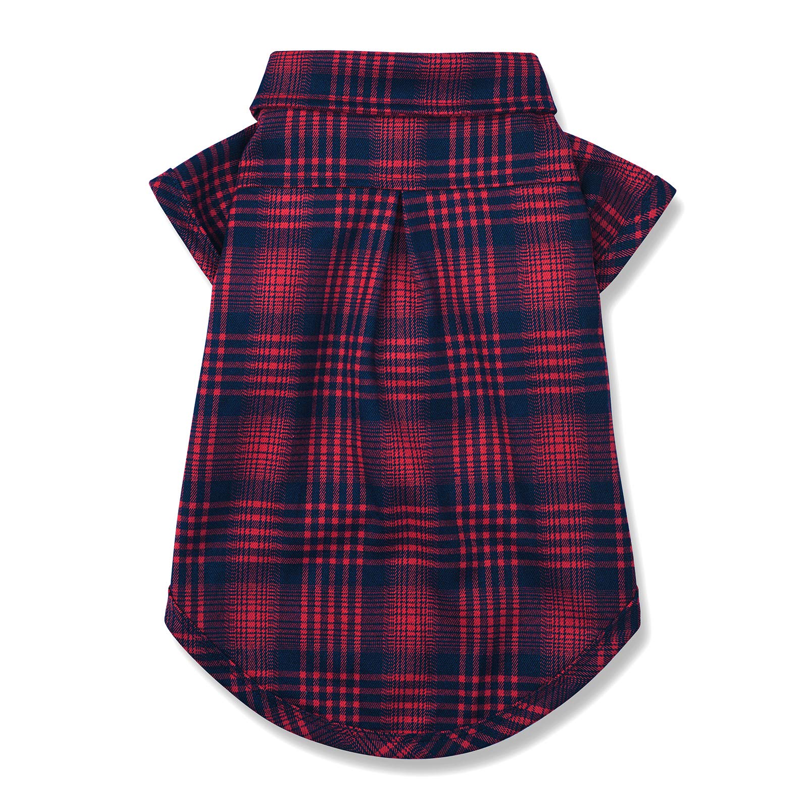 Ctilfelix Dog Shirt Plaid For Small Dogs Cats Puppy Boy Girl Dog Clothes Soft Pet T-Shirt Breathable Cat Shirt Clothes Tee Adorable Halloween Thanksgiving [Red#2; Xs]