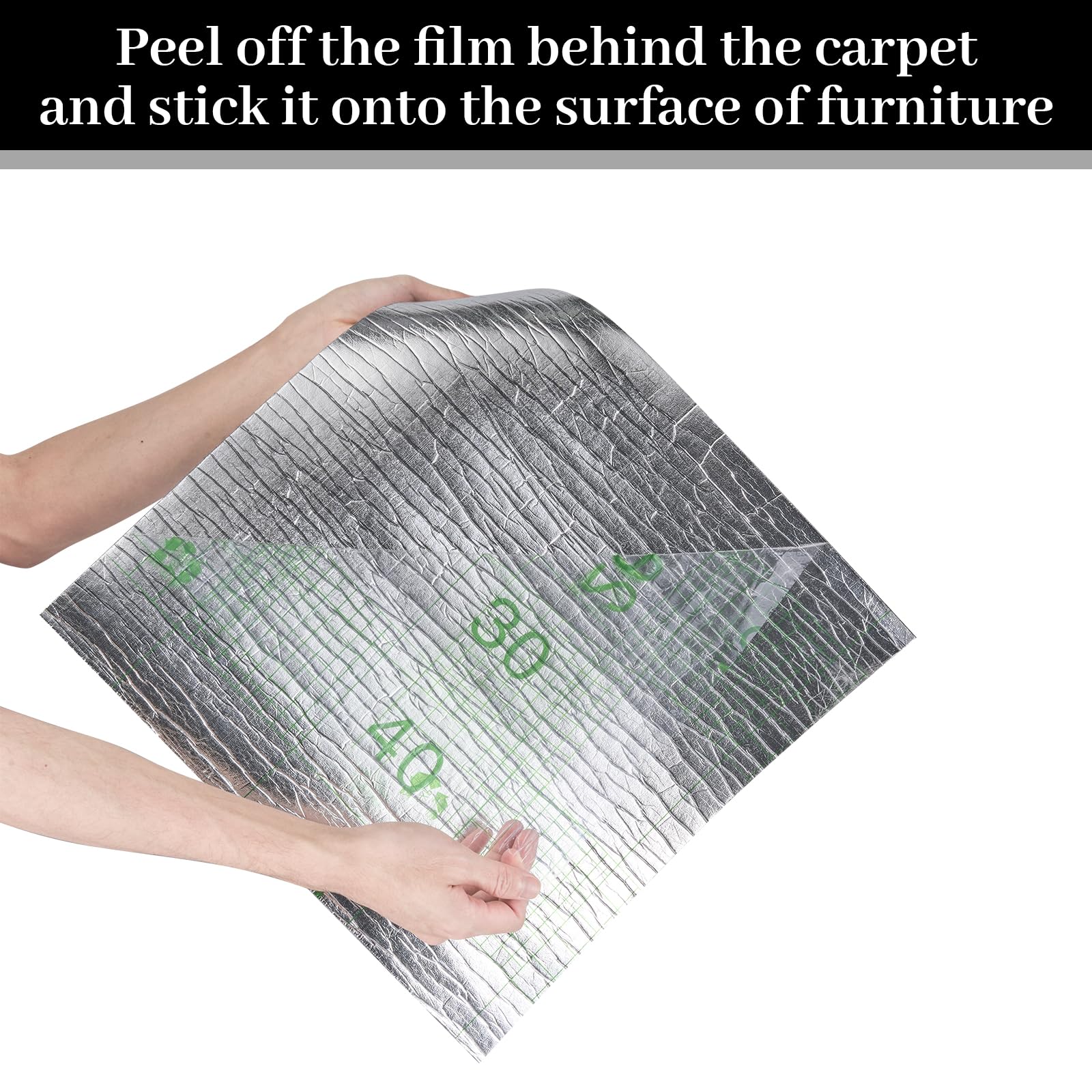Uranshin Trimmable Cat Scratch Mat pad Self-Adhesive Cat Scratching Post Carpet Covered 78.7x15.8 Cat Tree Shelves Replacement P