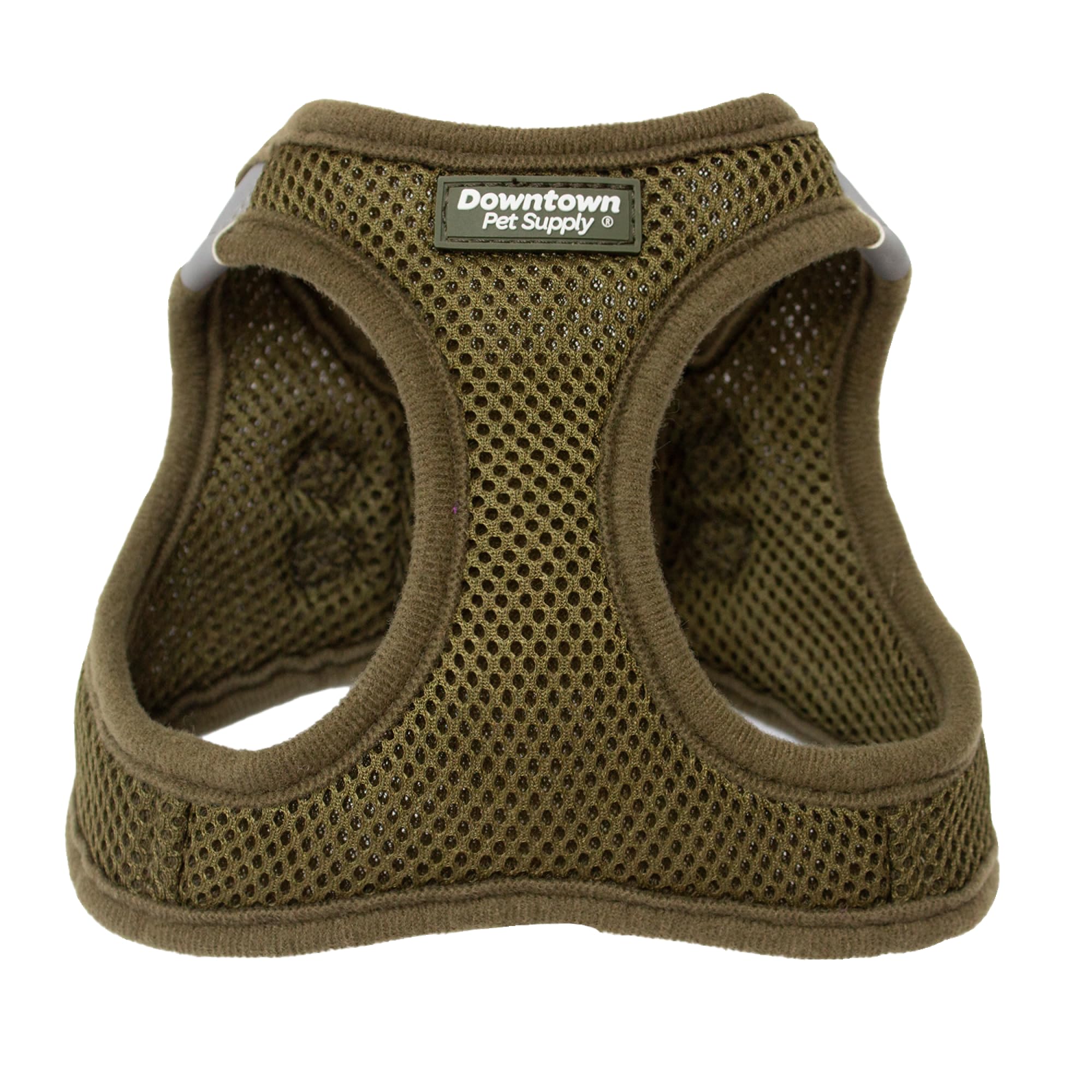 Downtown Pet Supply Step In Dog Harness No Pull, X-Large, Hunter Green - Adjustable Harness With Padded Mesh Fabric And Reflecti