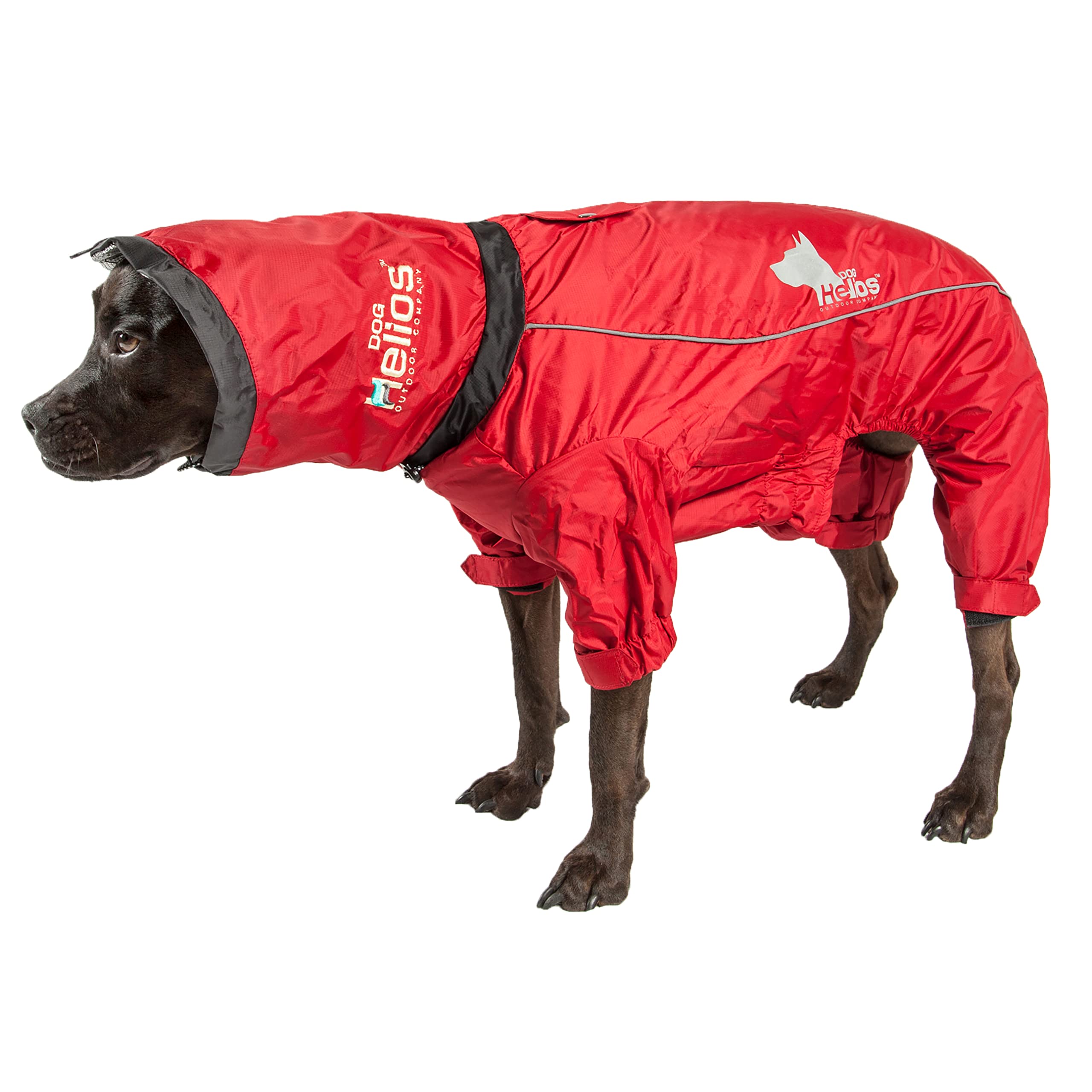 Doghelios 'Weather-King' Windproof Waterproof And Insulated Adjustable Full Bodied Pet Dog Jacket Coat W/ Heat Retention Technology, X-Small, Red