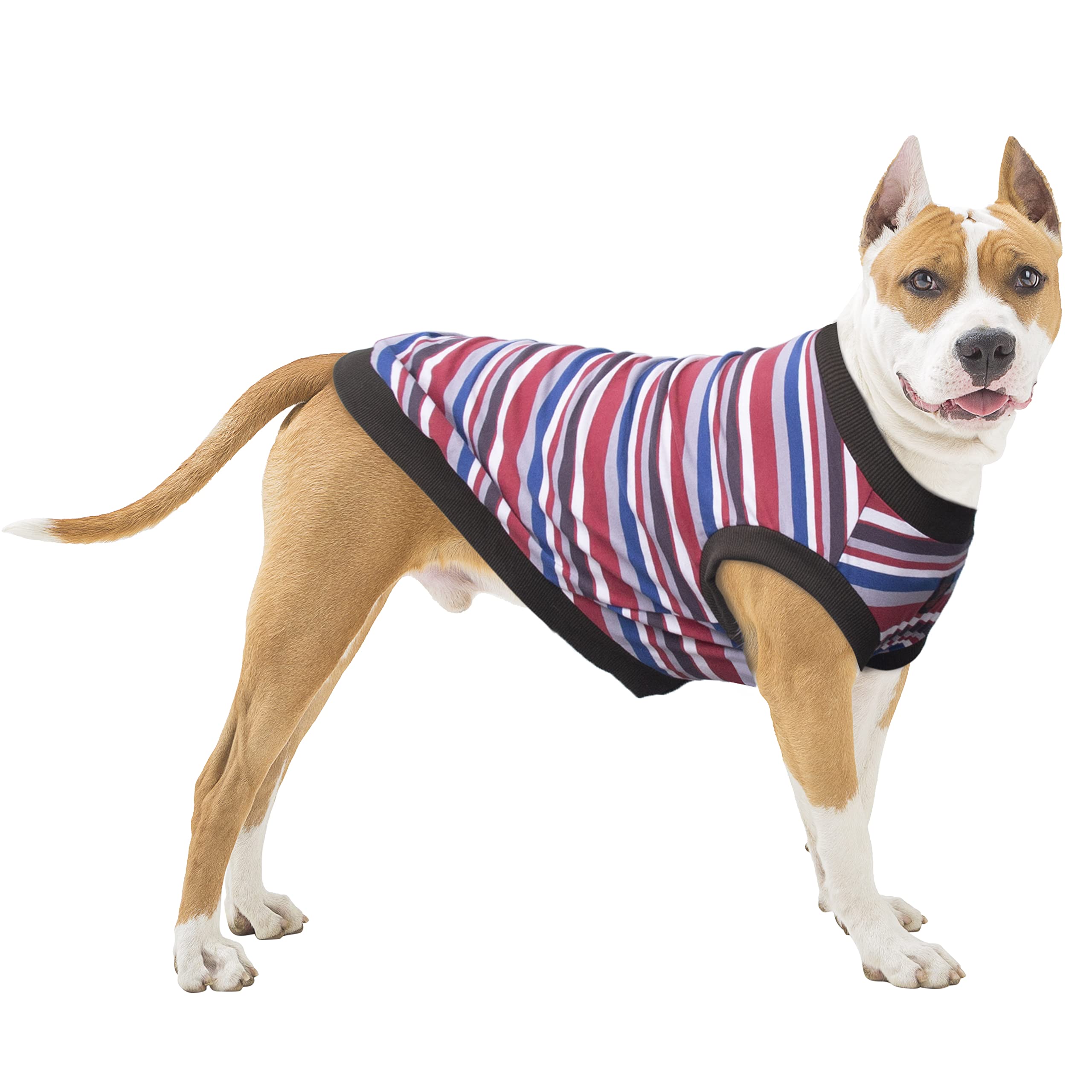 Arunners Extra Large Dog T Shirts Clothes Sleeveless Tank Top Vest For Labrador Rottweiler Great Dane, Red, 4X-Large