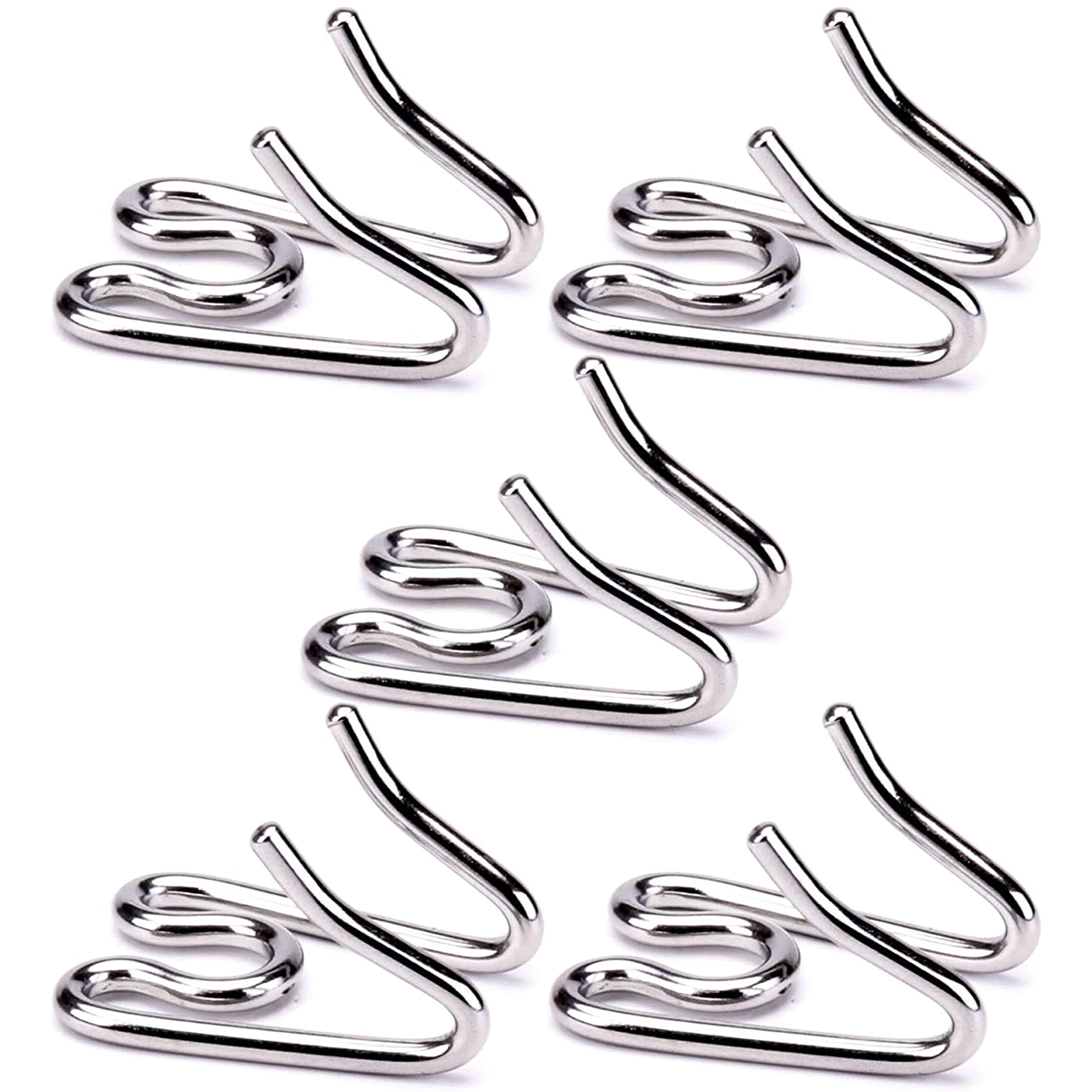 (5 Pack) Stainless Steel Prong Collar Links Designed for H. Sprenger 4.0mm CollarExtra Links, Silver