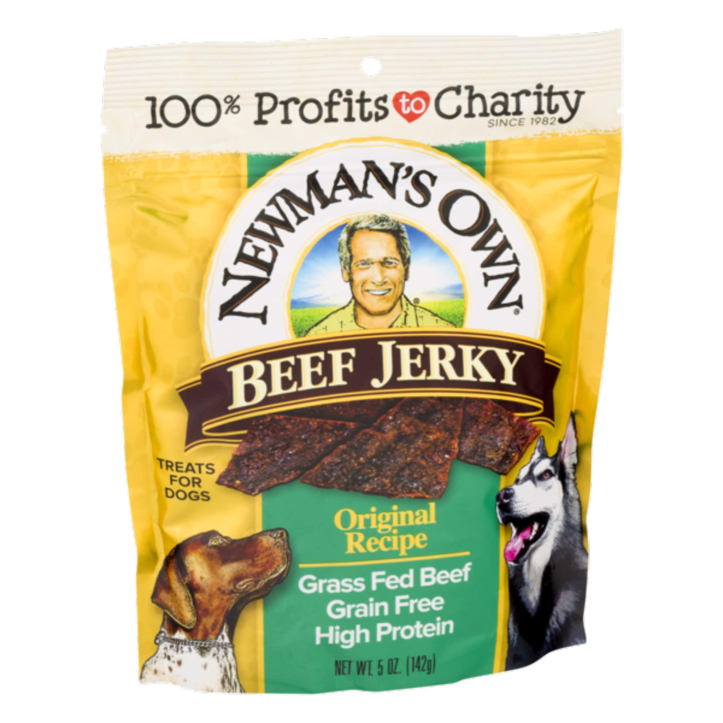 Newman's Own Jerky Treats for Dogs, Original Recipe, 5-oz. (Pack of 6), No Artificial Color