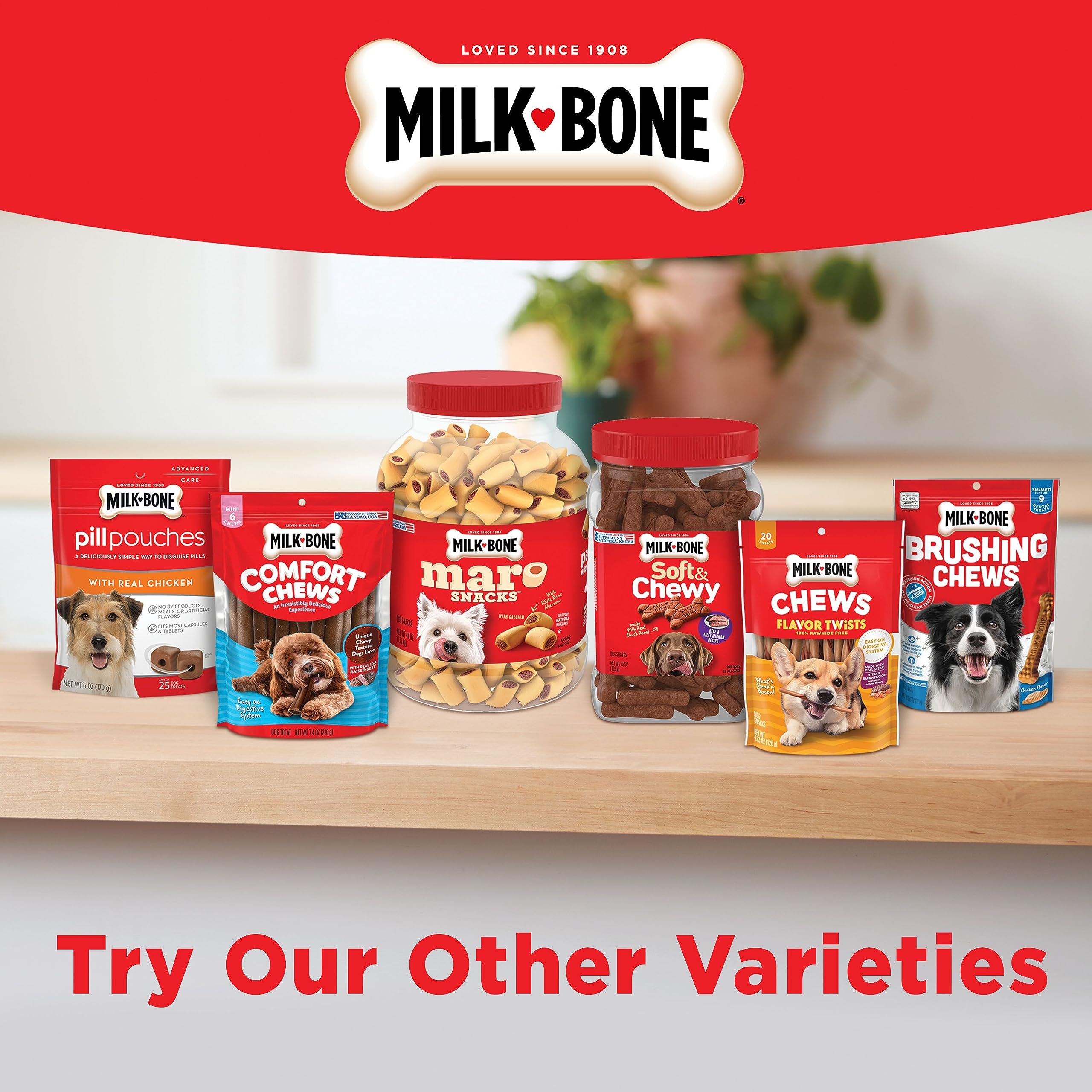Milk-Bone Dipped Dog Biscuits Baked with Vanilla Yogurt, 12 oz., 4 Count