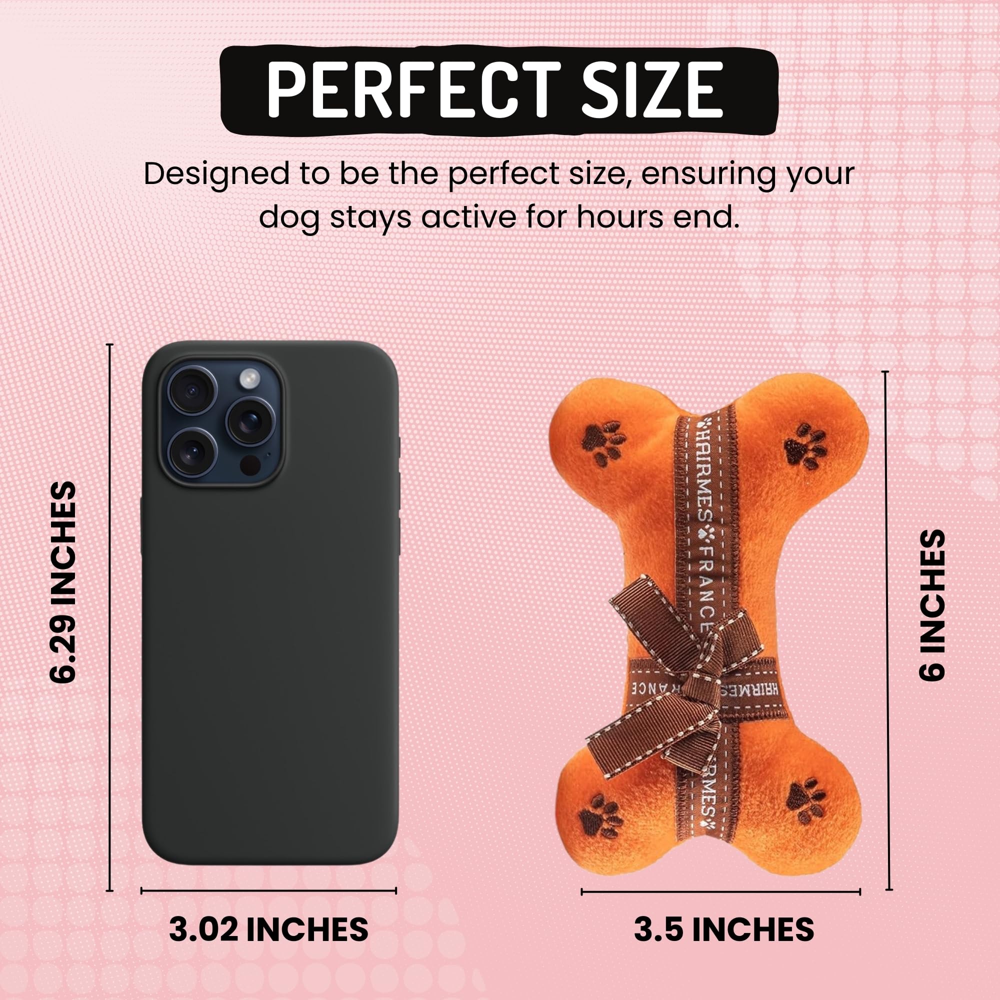 Dog Diggin Designs Runway Pup Collection | Unique Squeaky Plush Dog Toys - Prt--Porter Dog Bones, Balls & More