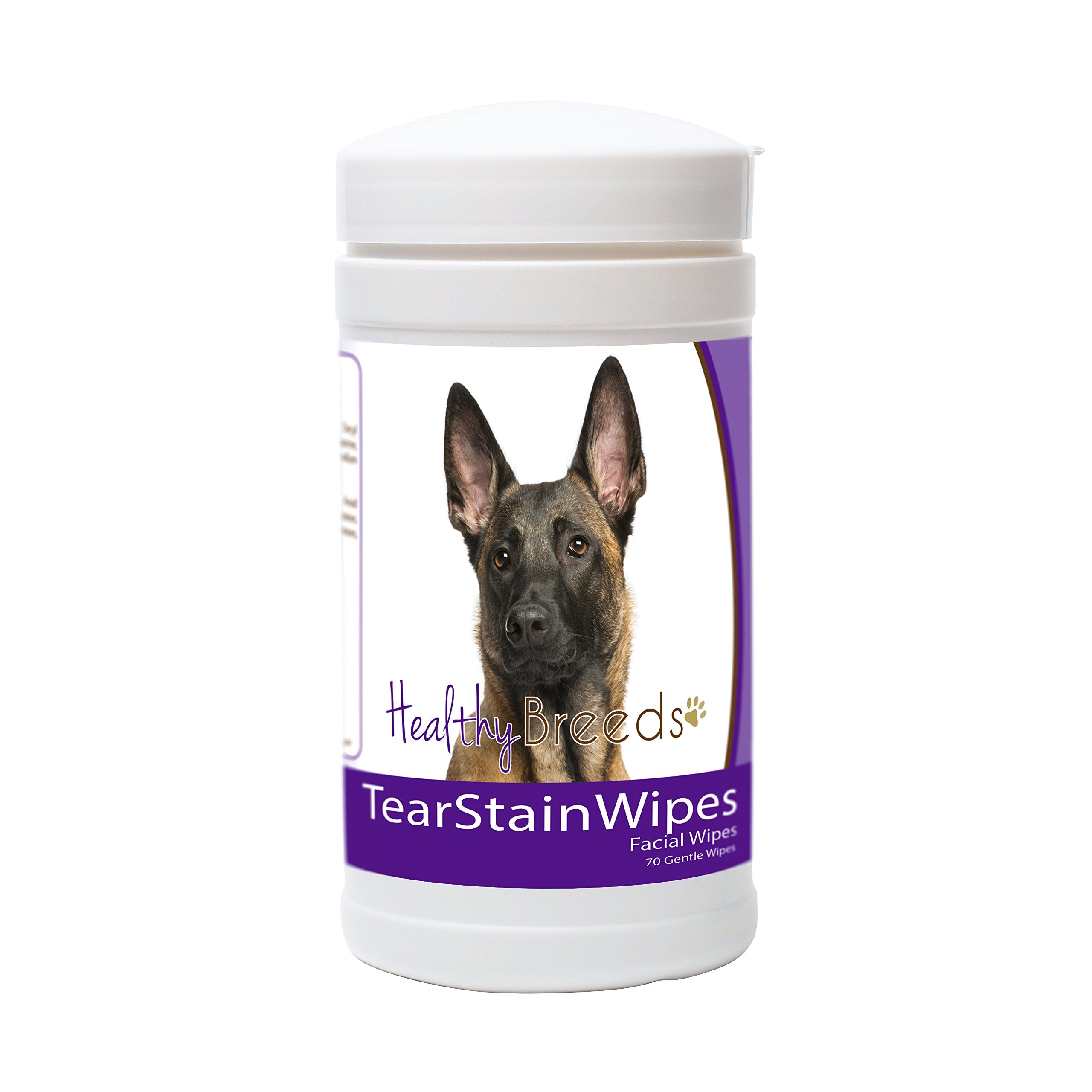 Healthy Breeds Belgian Malinois Tear Stain Wipes 70 Count