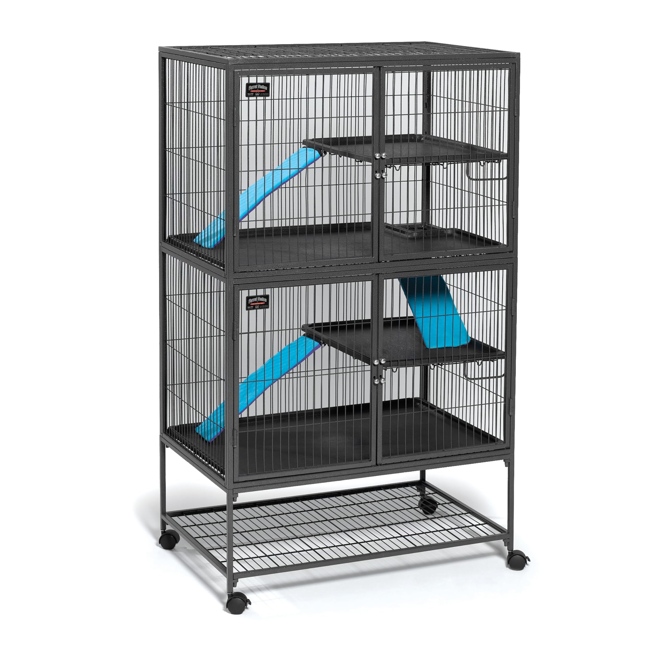 Midwest Homes For Pets Ferret Nation Ramp Cover For Ferret Nation & Critter Nation Small Animal Cages | Ramp Measures 18.25L X 5.5W - Inches, Purple/Teal (Na-Rc1)