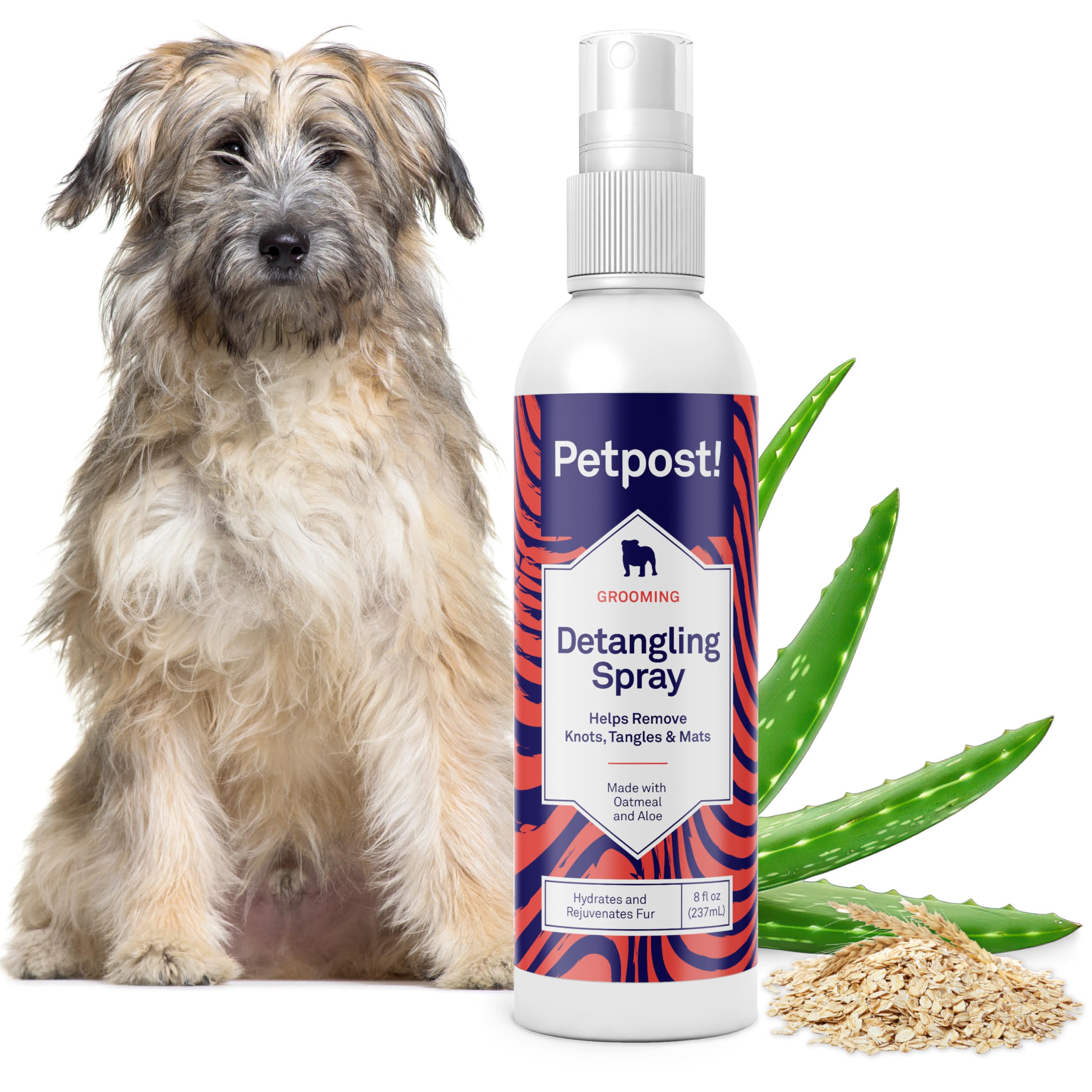 Petpost | Detangling Spray for Dogs with Knots, Mats & Tangles - Naturally Rejuvenating Dog Hair Detangler for Healthier, Shinie