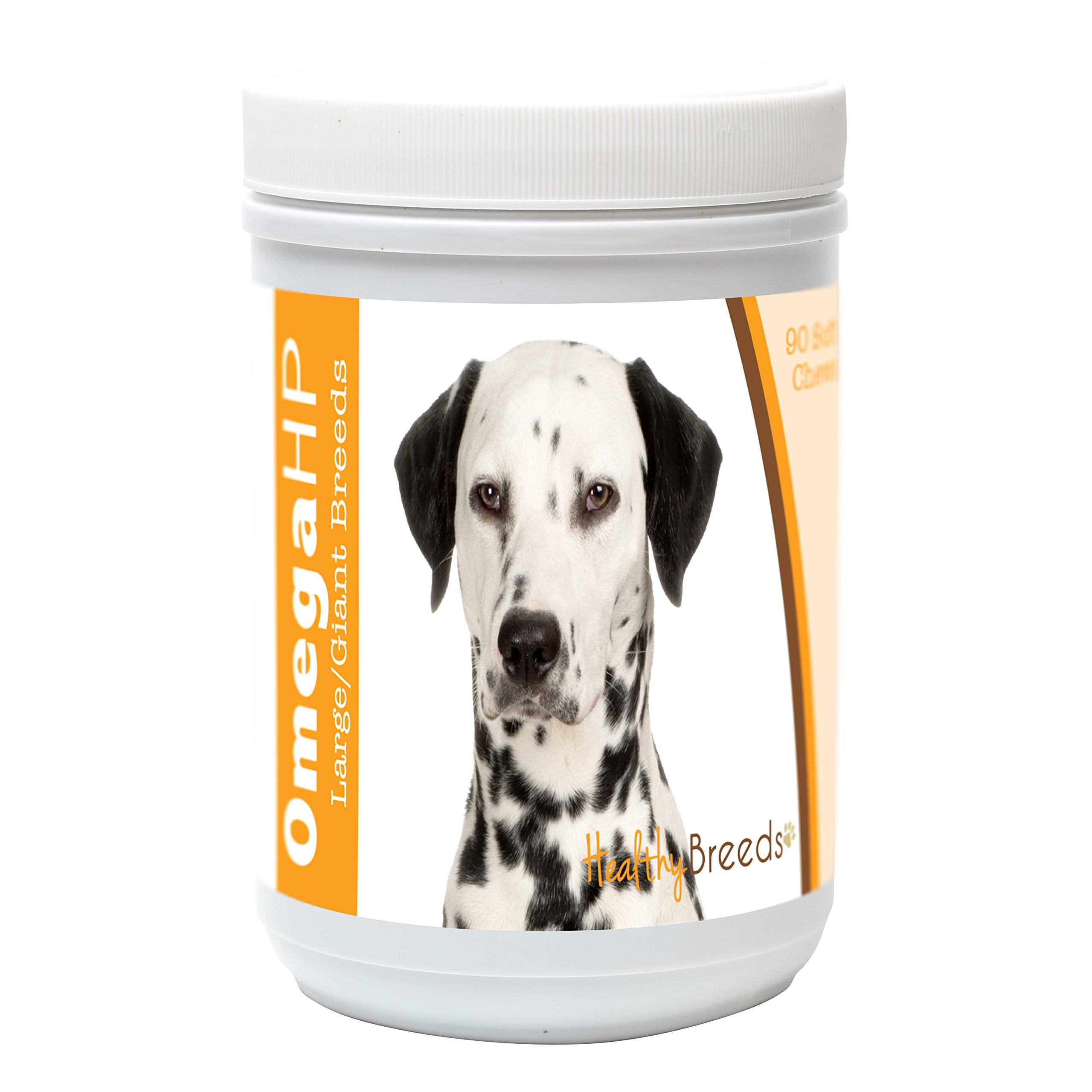 Healthy Breeds Dalmatian Omega HP Fatty Acid Skin and Coat Support Soft Chews 90 Count