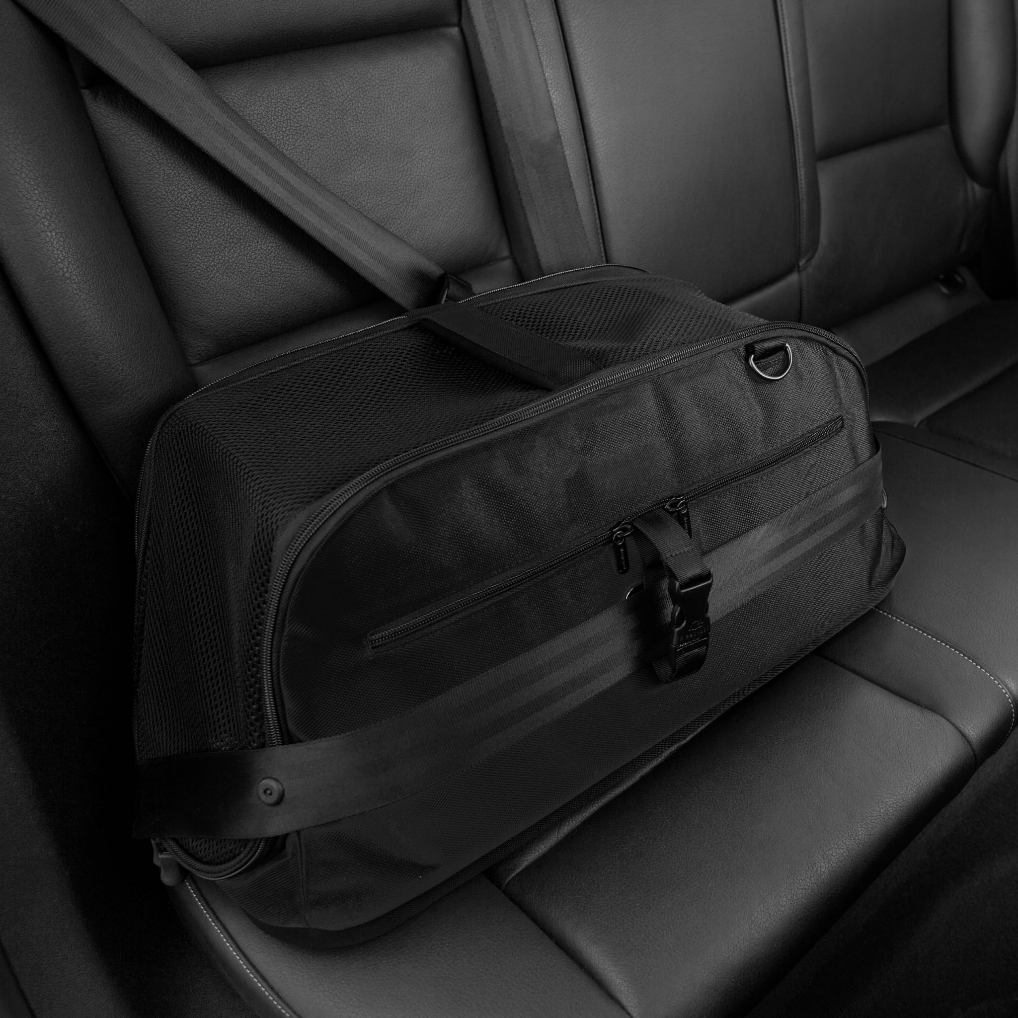 Sleepypod Air - Airline Approved Pet Carrier And Crash-Tested Car Seat For Cats And Dogs Up To 18 Lbs (Jet Black)