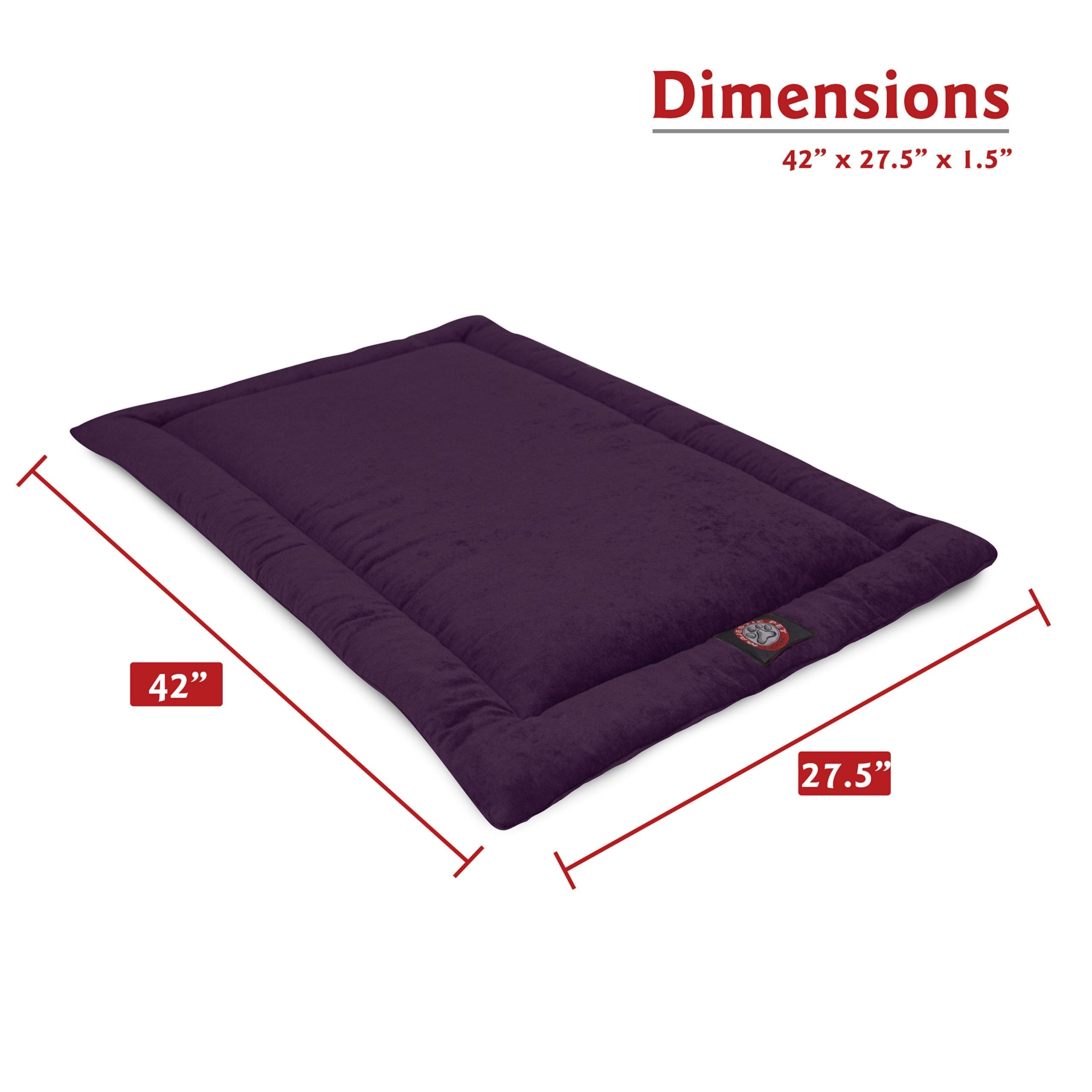42' Villa Aubergine Purple Crate Dog Bed Mat By Majestic Pet Products
