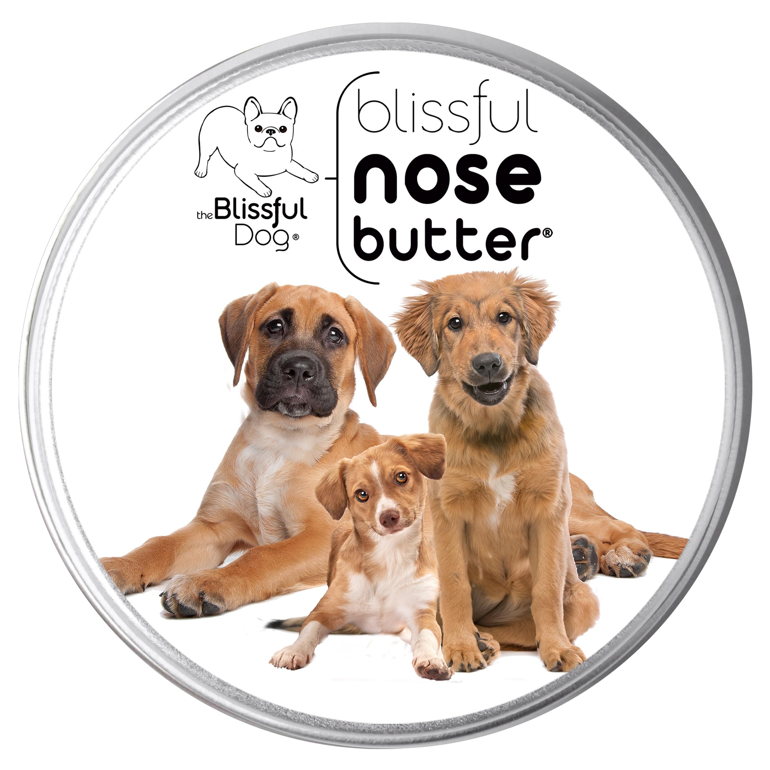 The Blissful Dog 3 Cute Puppies Unscented Nose Butter, 16oz