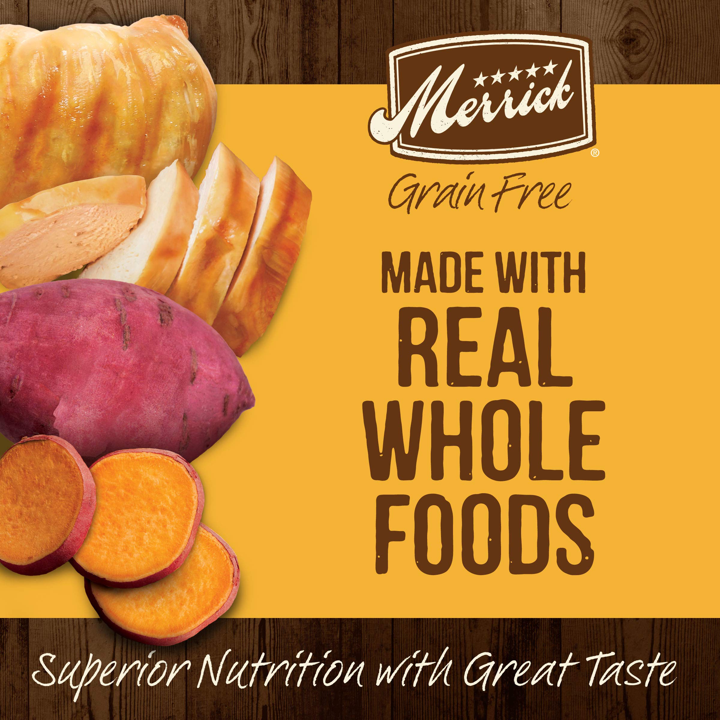 Merrick Premium Grain Free Dry Adult Dog Food, Wholesome And Natural Kibble With Real Chicken And Sweet Potato - 10.0 lb. Bag