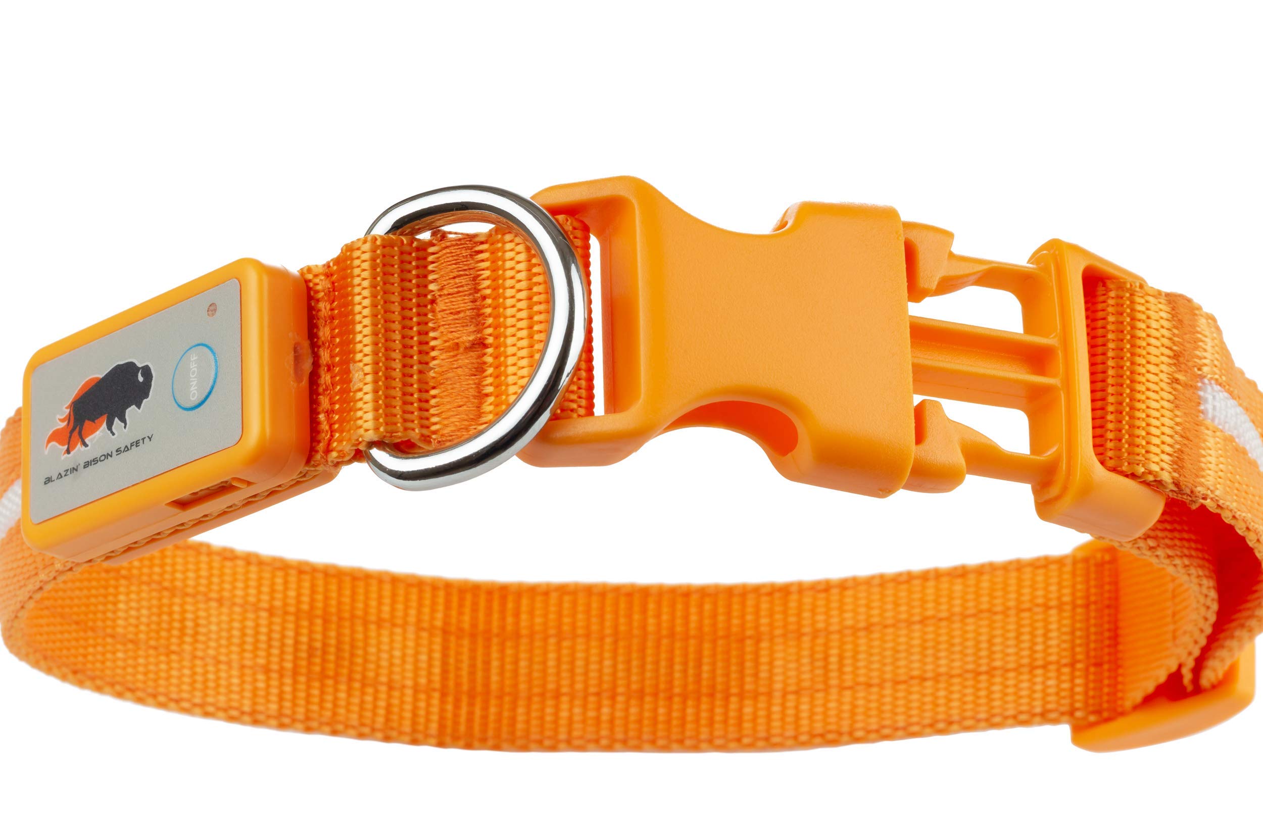 Blazin Led Light Up Dog Collar - 1,000 Feet Of Visibility - Brightest For Night Safety - Usb Rechargeable Waterproof Dog Collar