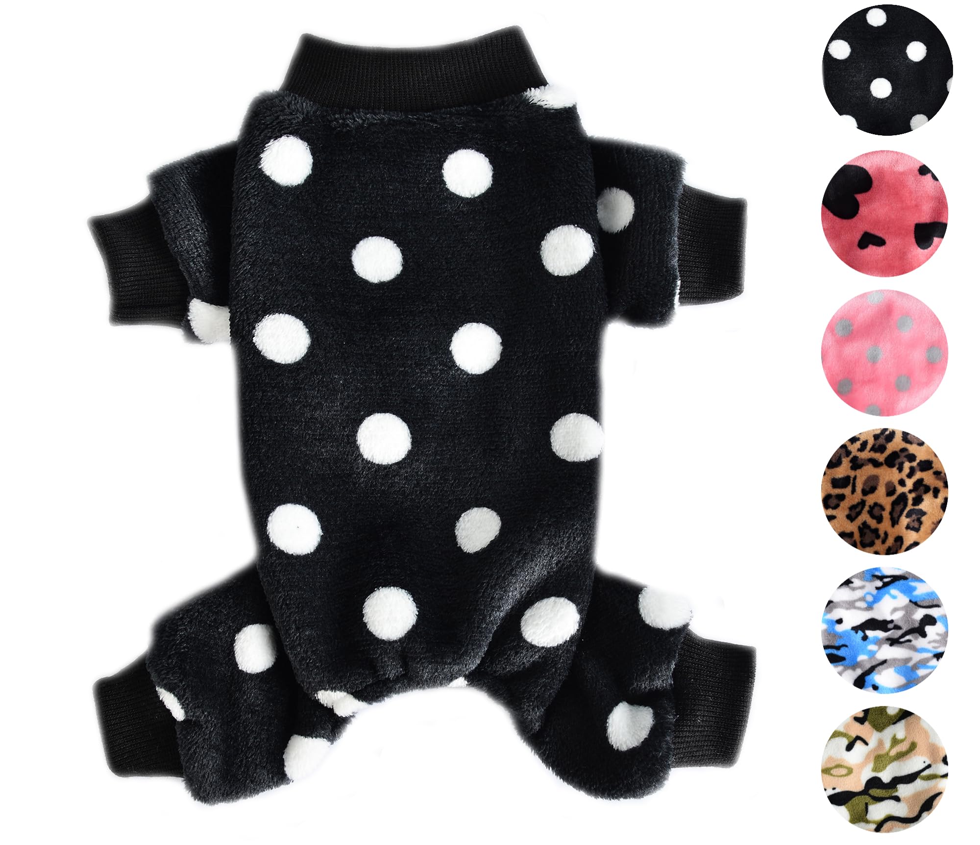 Dog Pajamas for Small Dogs Girl Boy Winter Onesies Pjs Cold Weather Puppy 4 Legged Sweater Clothes for Chihuahua Yorkie Teacup J