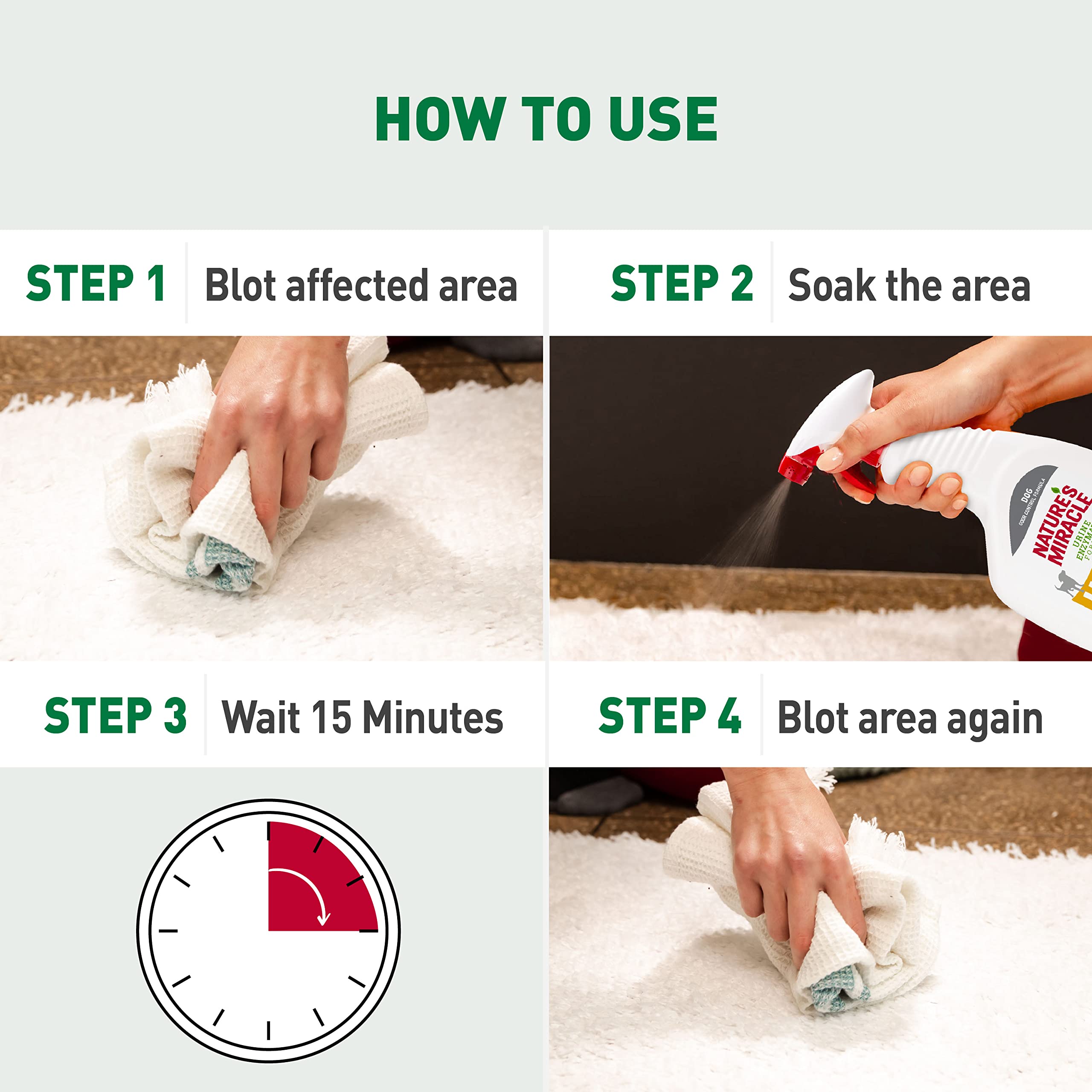 Nature's Miracle Dog Urine Remover, 128 Oz, Enzymatic Formula, Multicolor, 128.00 Fl Oz (Pack of 1)