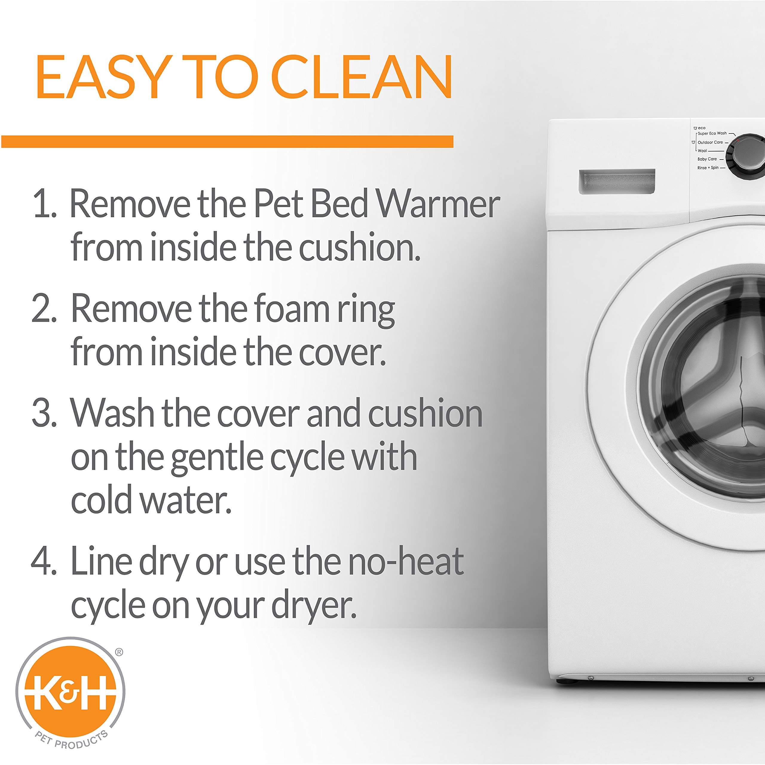 K&H Pet Products Thermo-Kitty Bed Deluxe Heated Cat Bed for Smaller Kitties - Indoor Heated Pet Bed for Dogs & Cats, Covered Cav