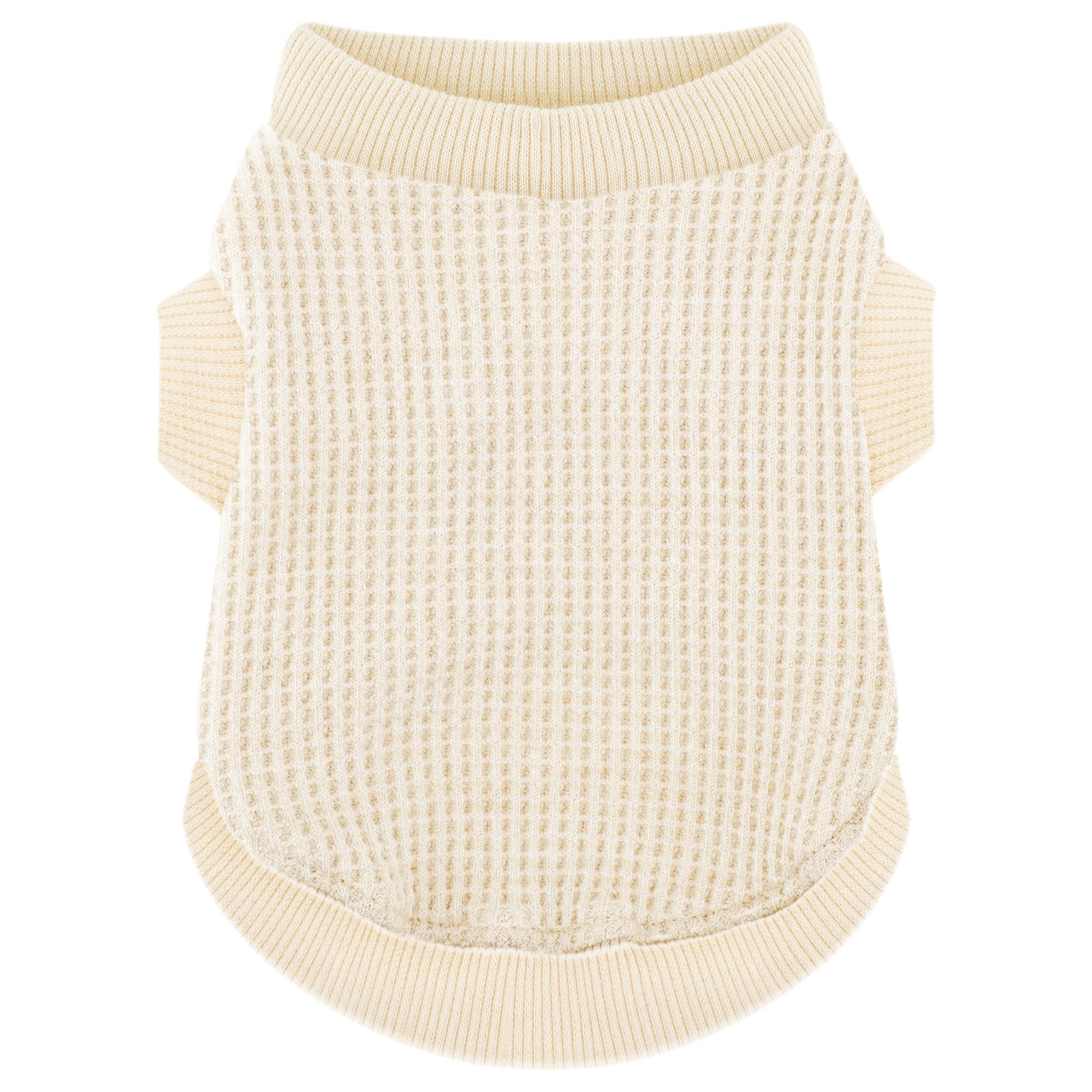 Cozy Lightweight Dog Sweaters Shirt For Small Puppies: Stretchable Beige Tank Top Attire, Perfect For Chihuahuas And Yorkies - E