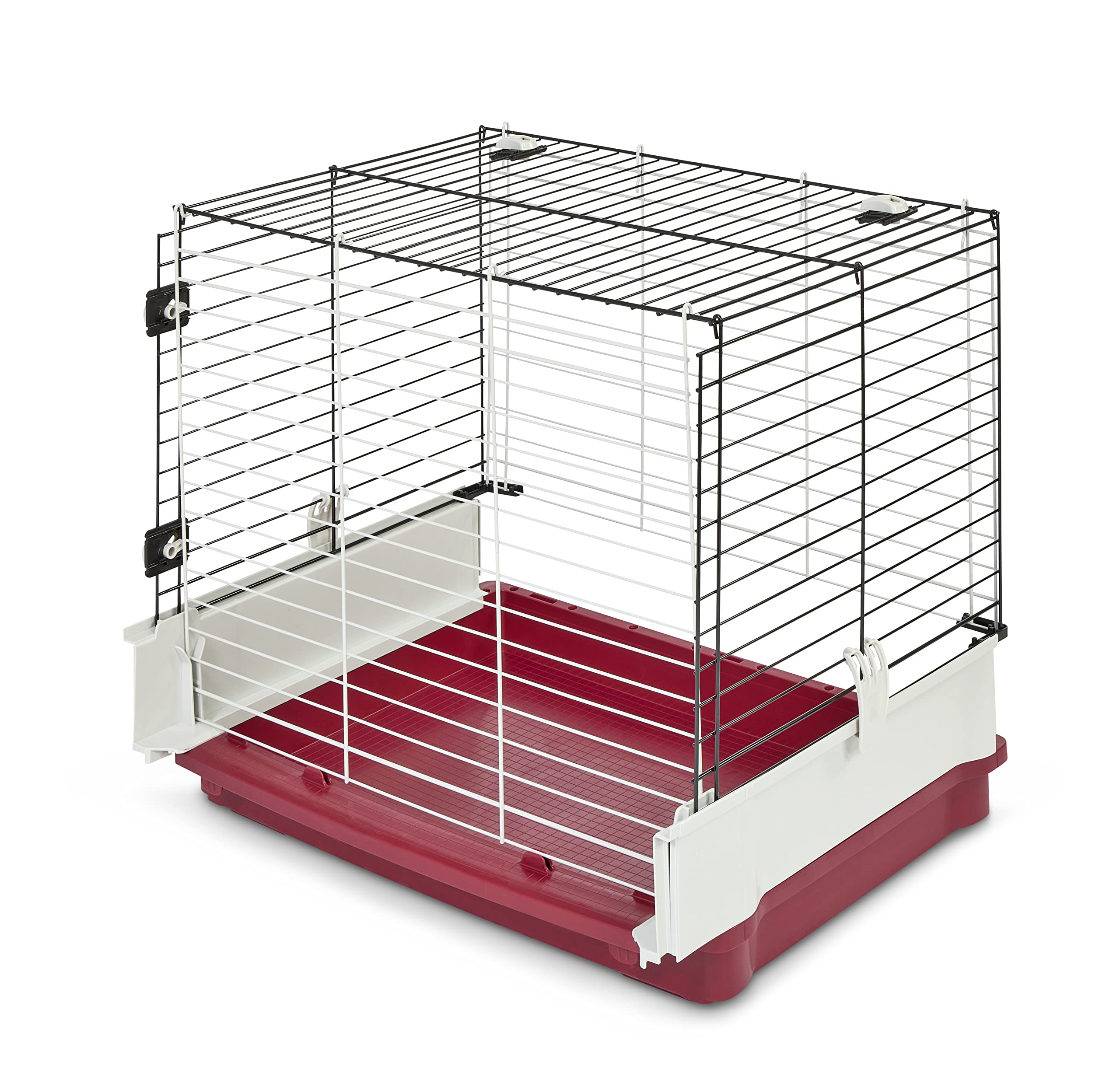 Midwest Homes For Pets Rabbit Cage Wire Extension | Extension Fits Midwest Models 158 & 158Xl, 158Wex, Maroon/White (Wire Extension Only)