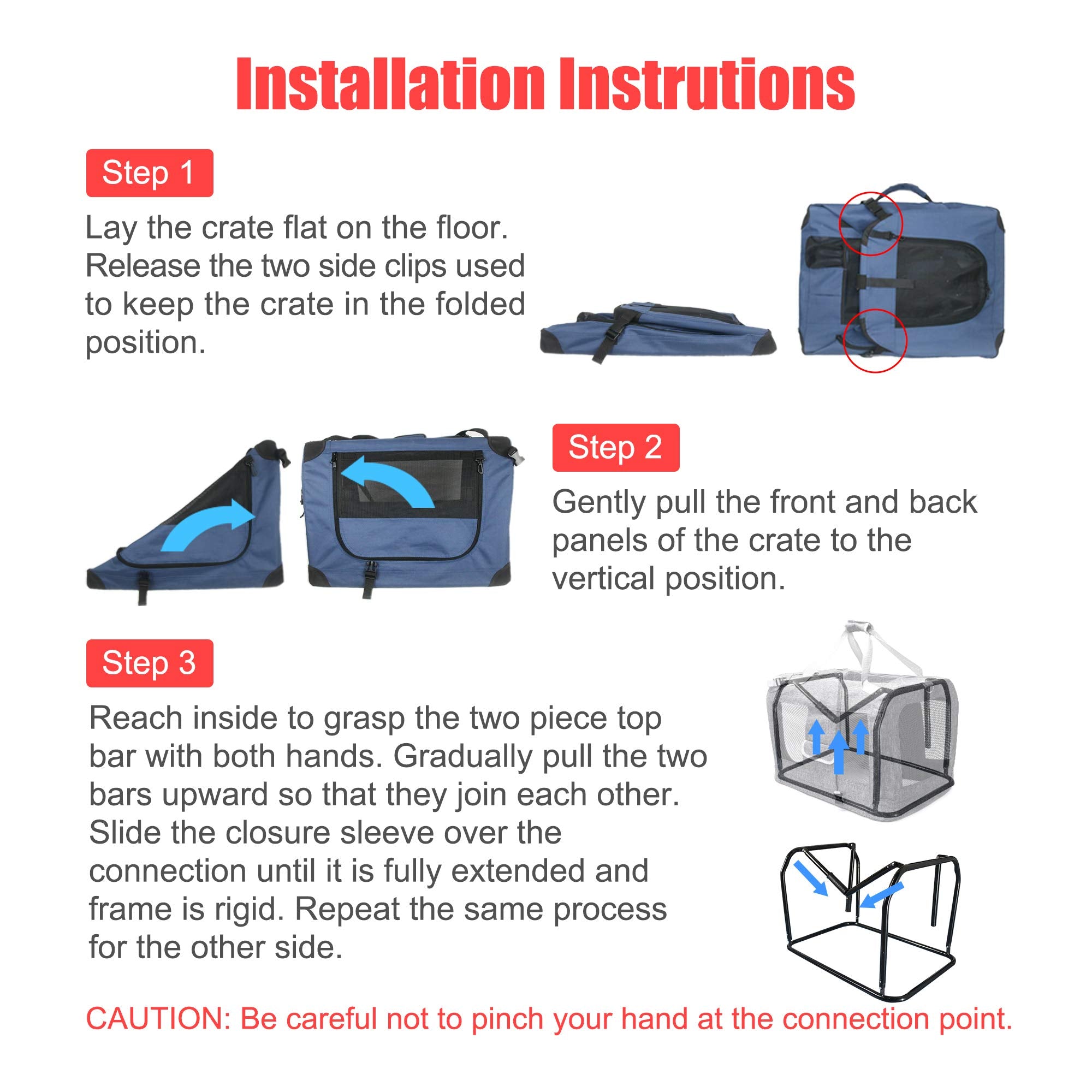 Prutapet Large Cat Carrier 24'X16.5'X16.5' Soft-Sided Portable Pet Crate For Car Traveling With Collapsible Litter Box And Bowl