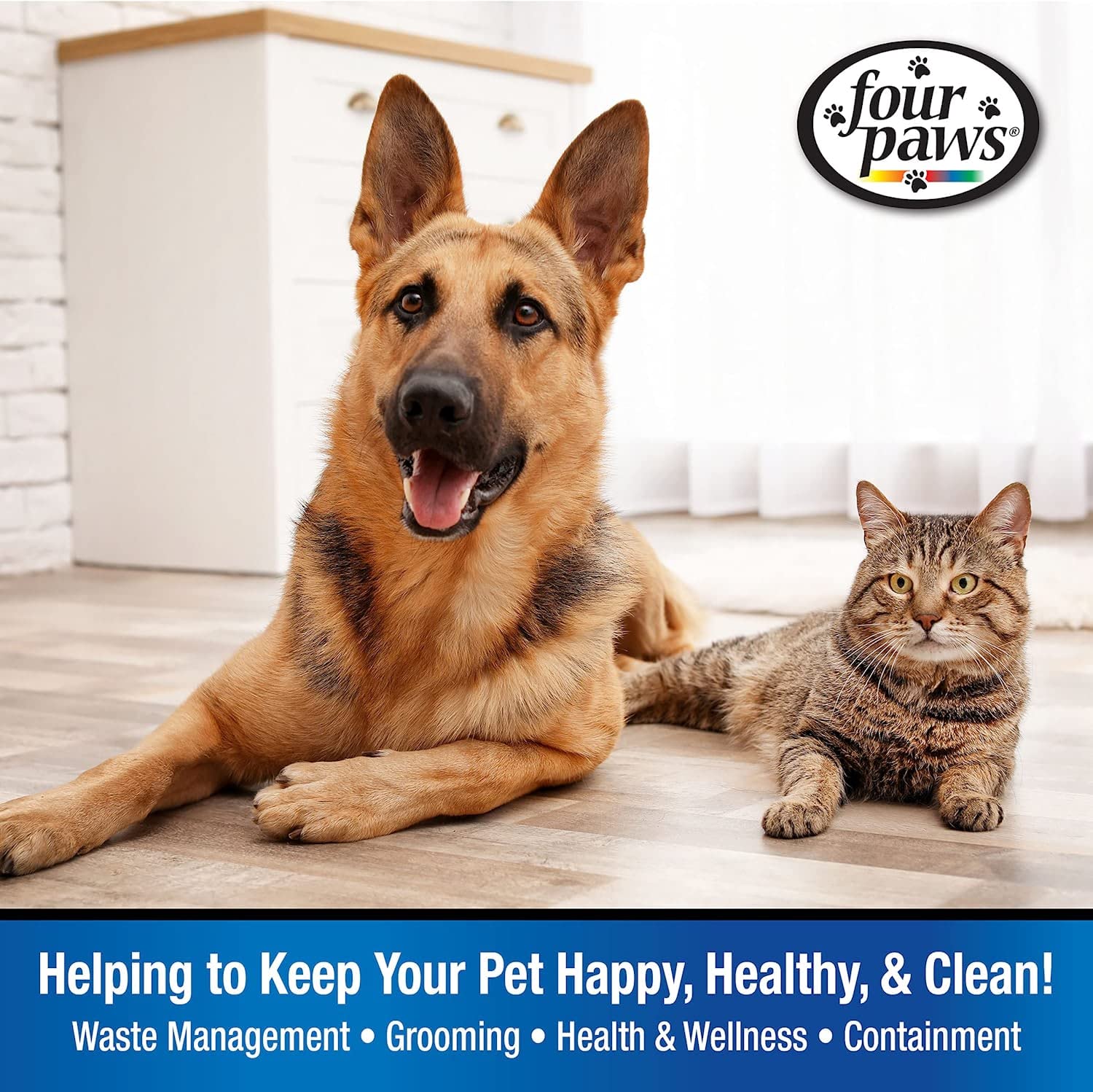 Four-Paws 4 Pack Of Quick Blood Stopper Kits, 0.5 Ounces Each, Antiseptic Styptic Powder And Swabs For Dogs, Cats And Birds