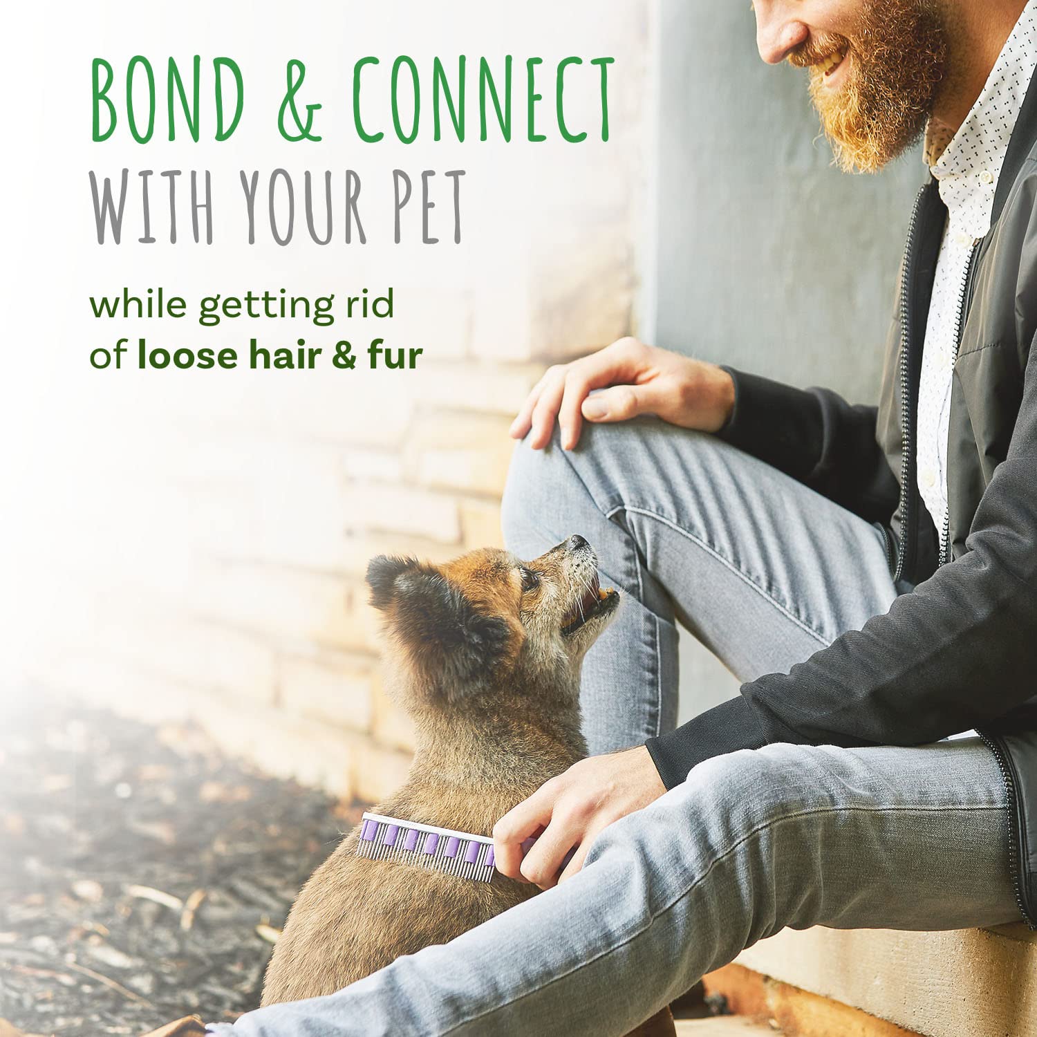 Small Pet Select - Hair Buster Comb For Rabbits, Cats And Dogs, Metal Pet Comb For Shedding And Detangling, Grooming Tool For Small Pets With Long And Short Fur