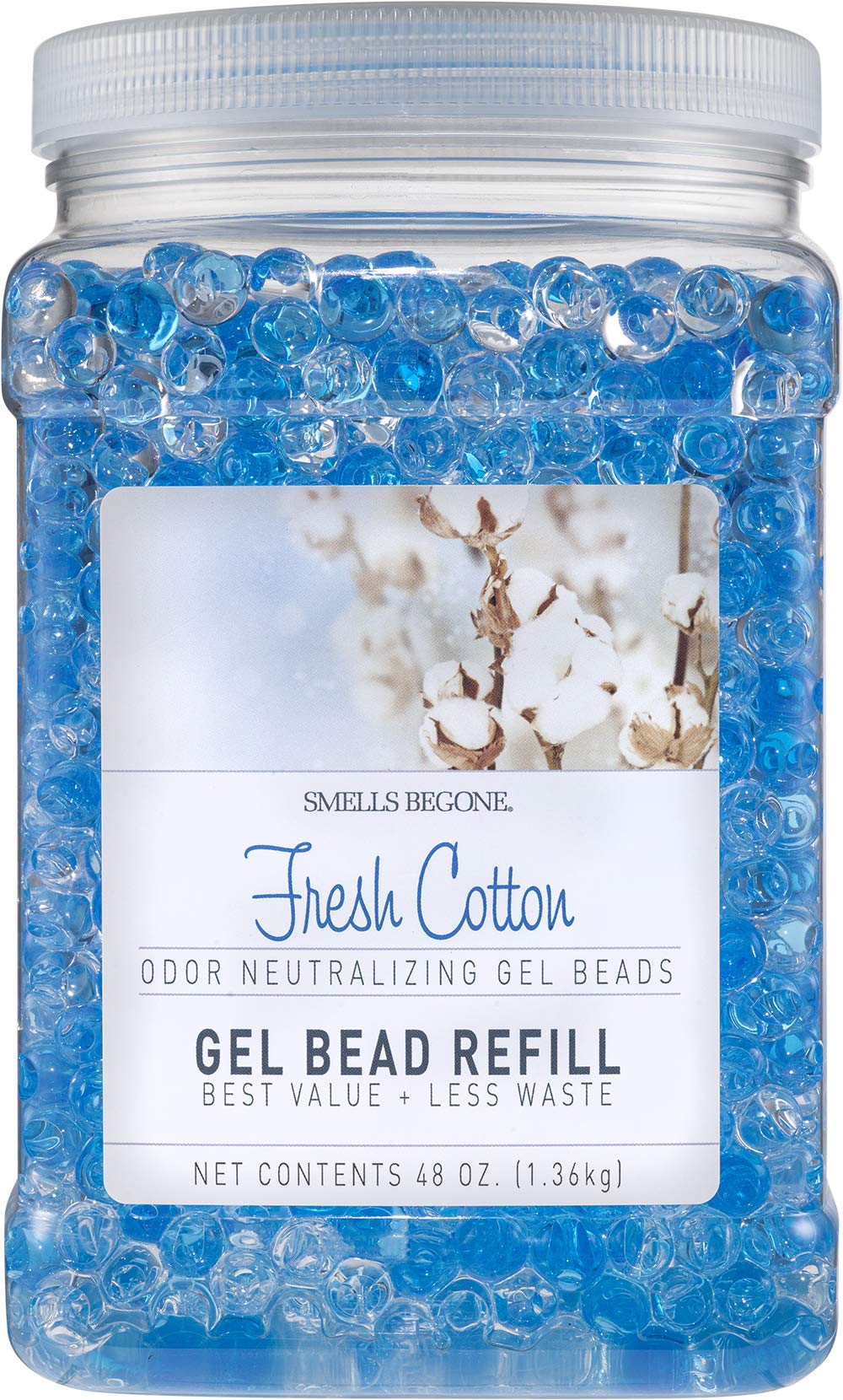 SMELLS BEGONE Odor Eliminator Gel Bead Refill  Eliminates Odors from Bathrooms, Cars, Boats, RVs & Pet Areas  Made with Essent