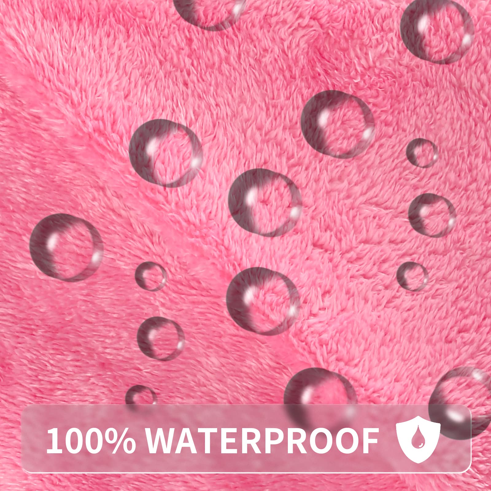 Macevia Waterproof Dog Blanket, Fluffy Soft Pet Blankets For Dogs And Cats, Plush Throw Furniture Protector Cover For Sofa Couch Bed (60X80 Inch, Pink)