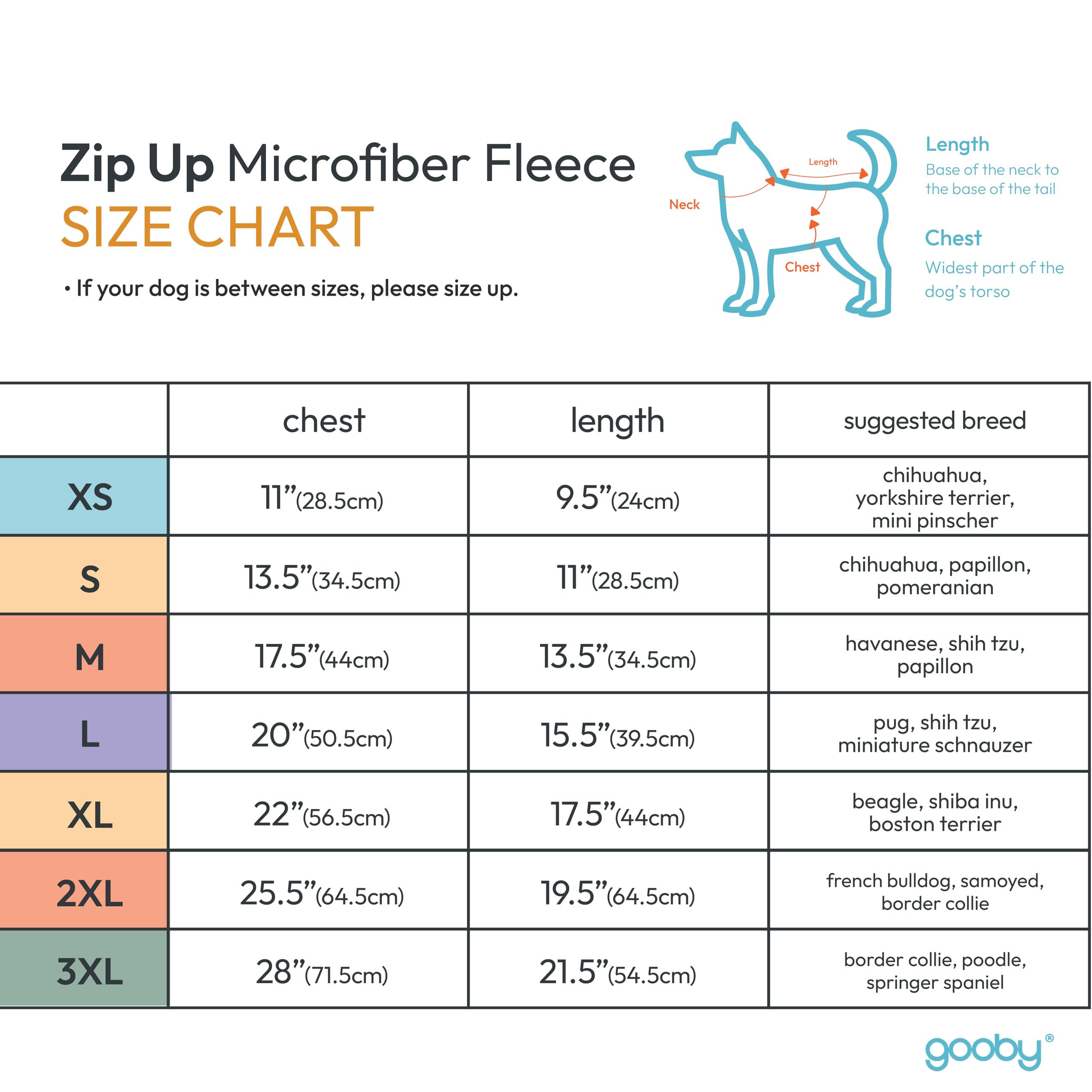 Gooby Zip Up Microfiber Fleece Sweater - Turquoise, Medium - Warm Double Layered Step-In Jacket Without Ring Leash - Winter Swea