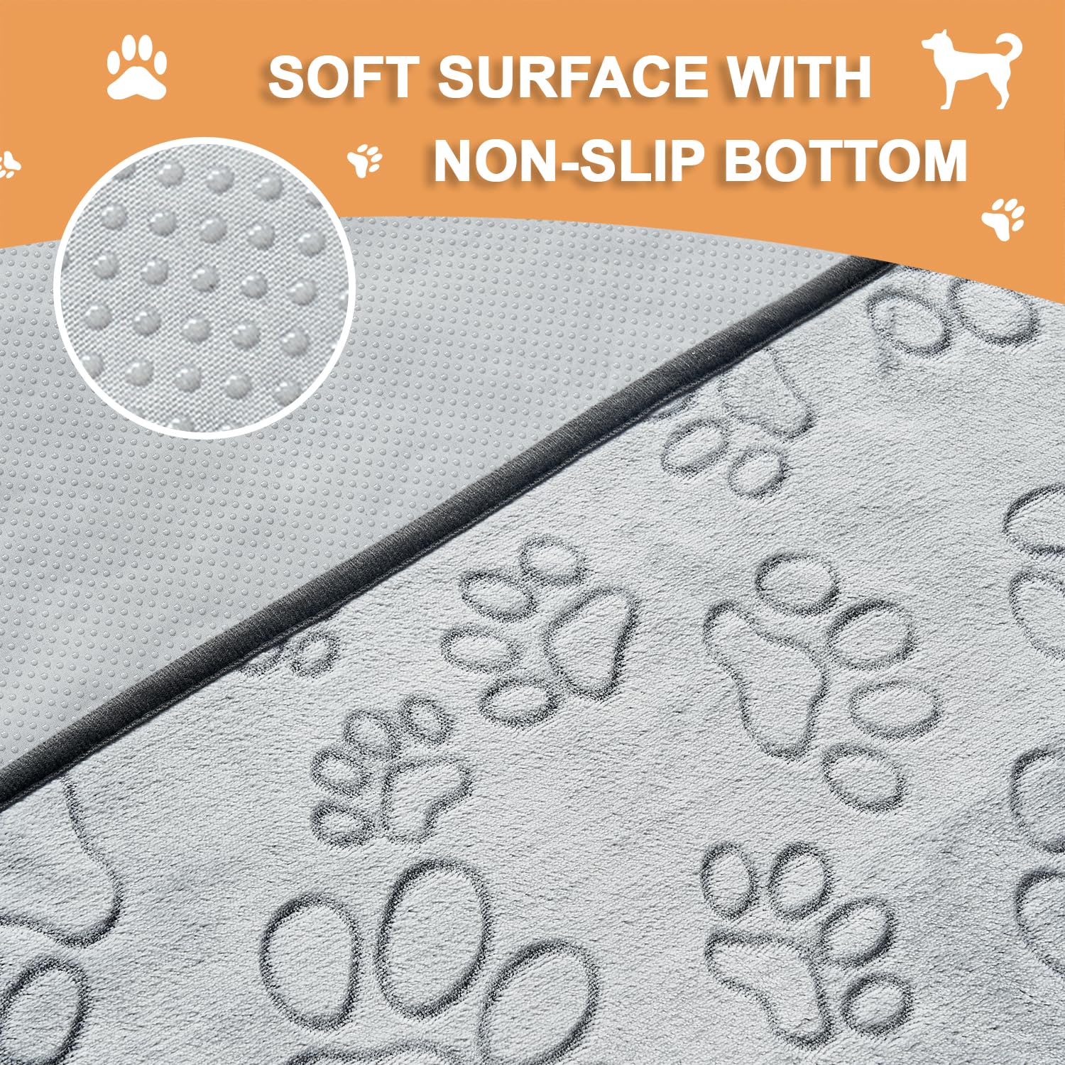 Qeils Reusable Puppy Pads, 4 Pack Washable Pee Pads For Dogs, Non Slip Wee Wee Pad, Absorbent And Leakproof Training Mats For Potty, Crate, Playpen, Bed, Sofa, 30'X 34'