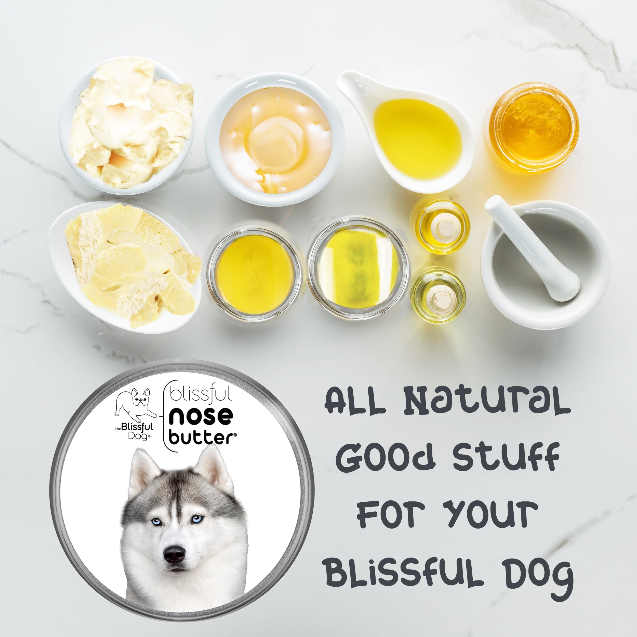 The Blissful Dog Husky Nose Butter, Versatile Dog Nose Balm for Dry Nose, Handcrafted Nose Moisturizer, Easy-to-Apply Dog Essent