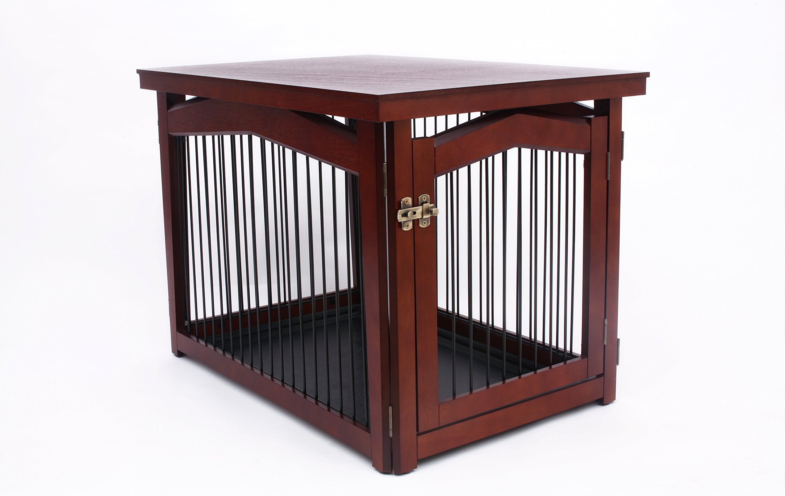 Merry Pet 2-In-1 Configurable Pet Crate And Gate, Brown, Large