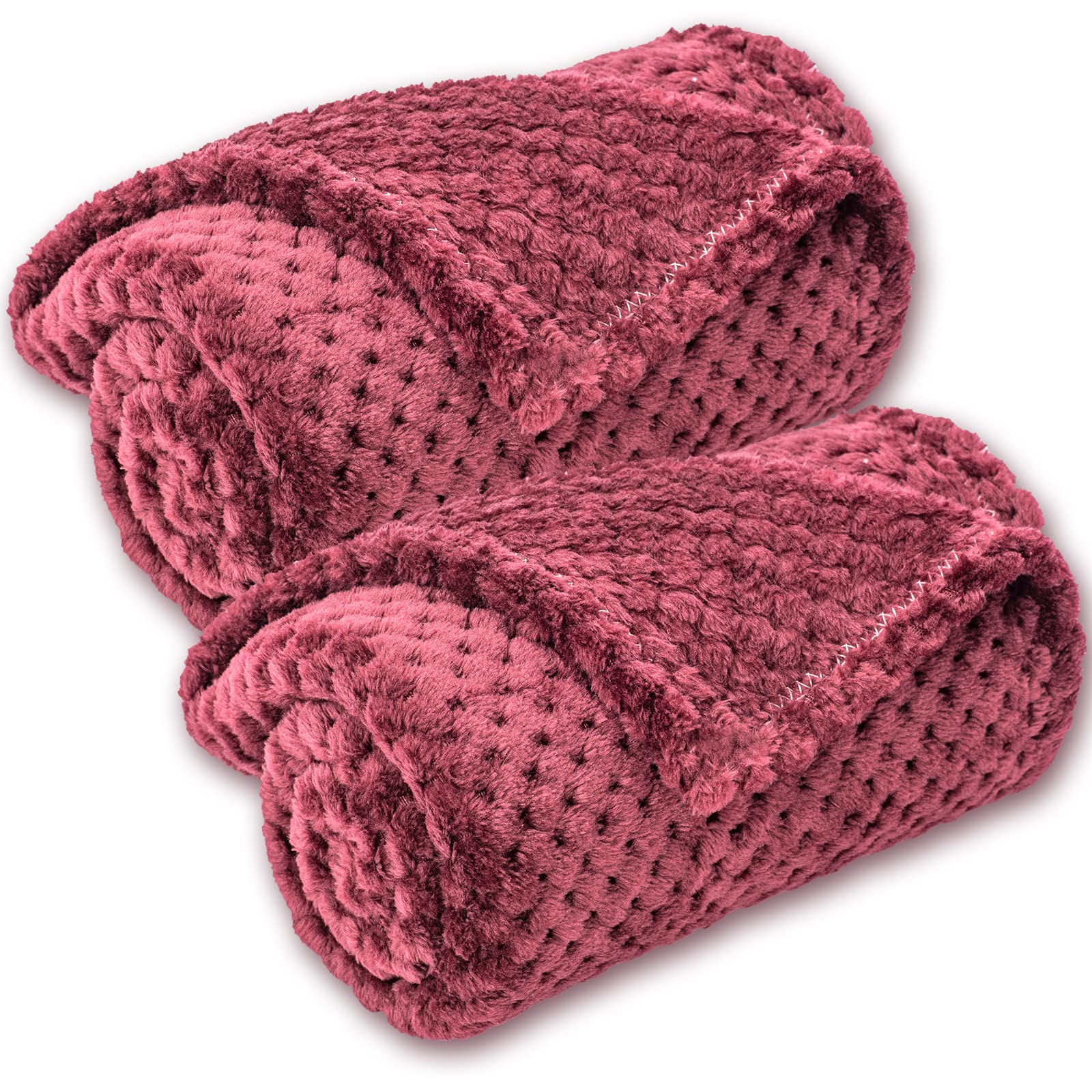 Ruby Red Soft Fuzzy Pet Blanket For Dogs Or Cats, Warm Plush Fleece Throws For Bed, Couch, Sofa, Travel (S/24'' X 32'')