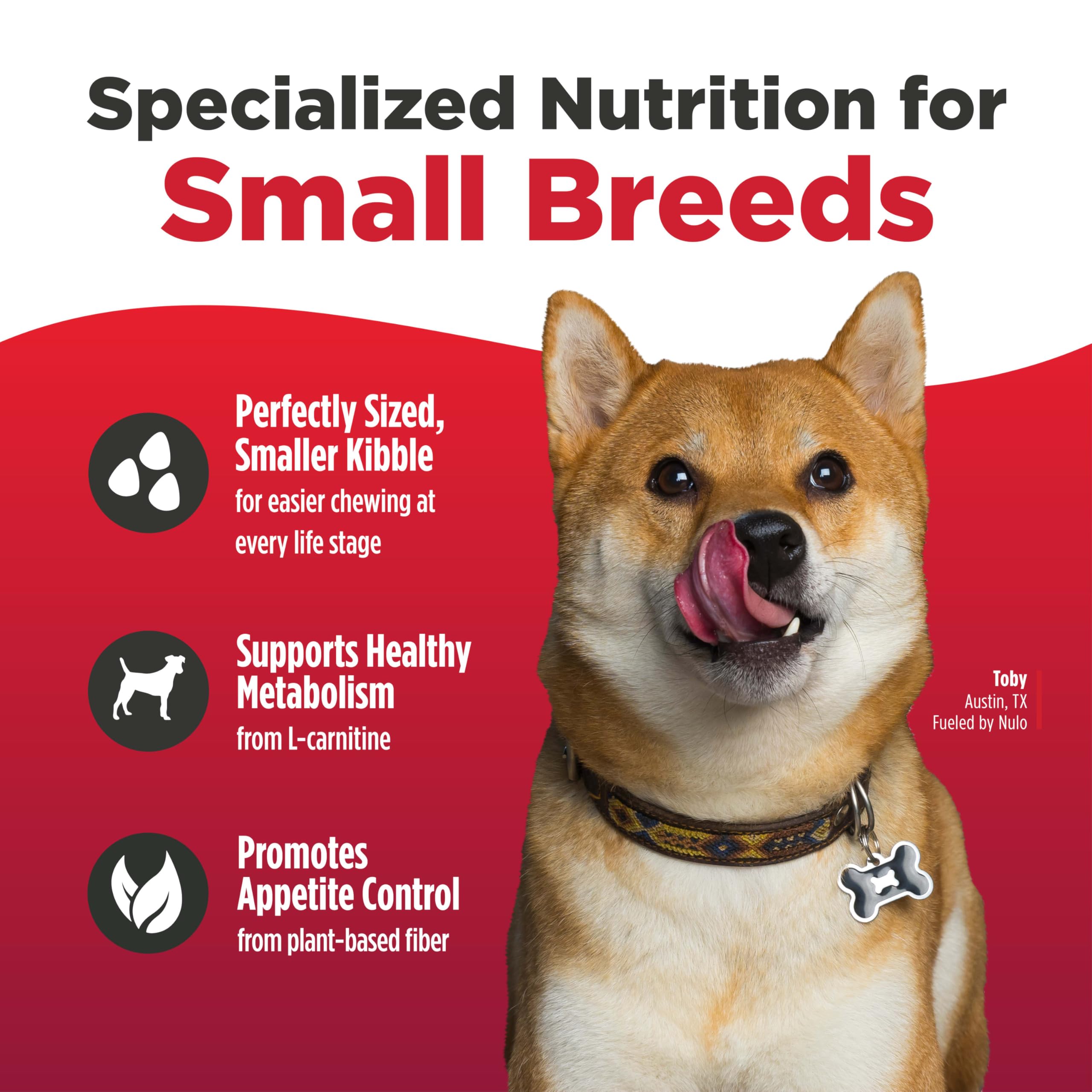 Nulo Freestyle Small Breed Dog Food, Premium Adult and Puppy Grain-Free Dry Smaller Sized Kibble Food, with BC30 Probiotic for H