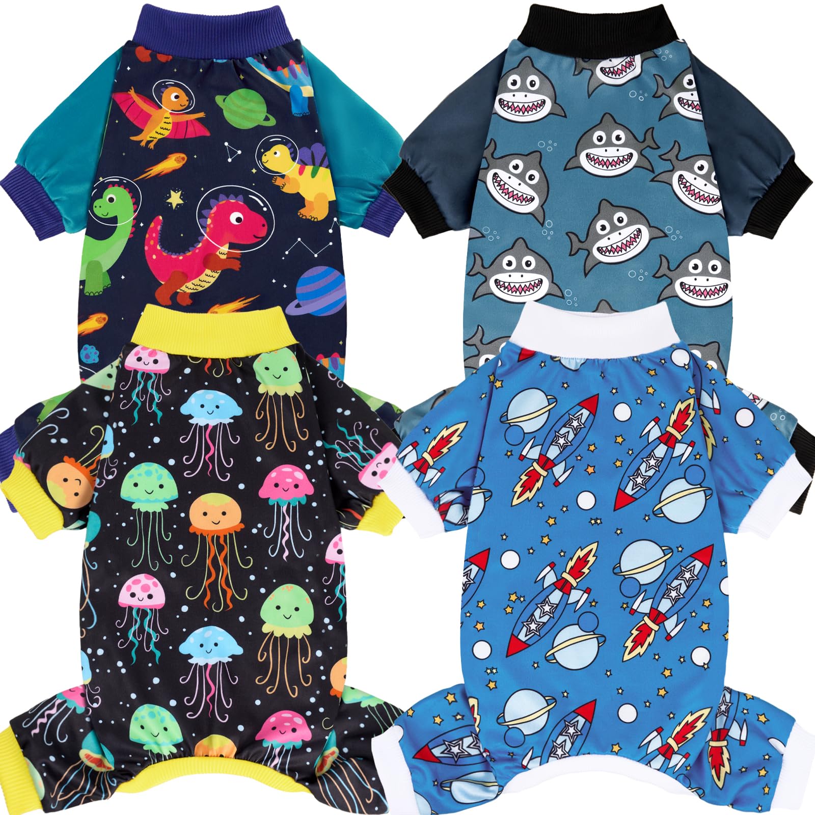 Xpudac Dog Pajamas Clothes For Small Dogs Boy Girl, Dog Pjs Puppy Onesies Outfits Pet Clothes For Dog Cat Christmas Pajamas, 4 Styles(Animal, X-Large)