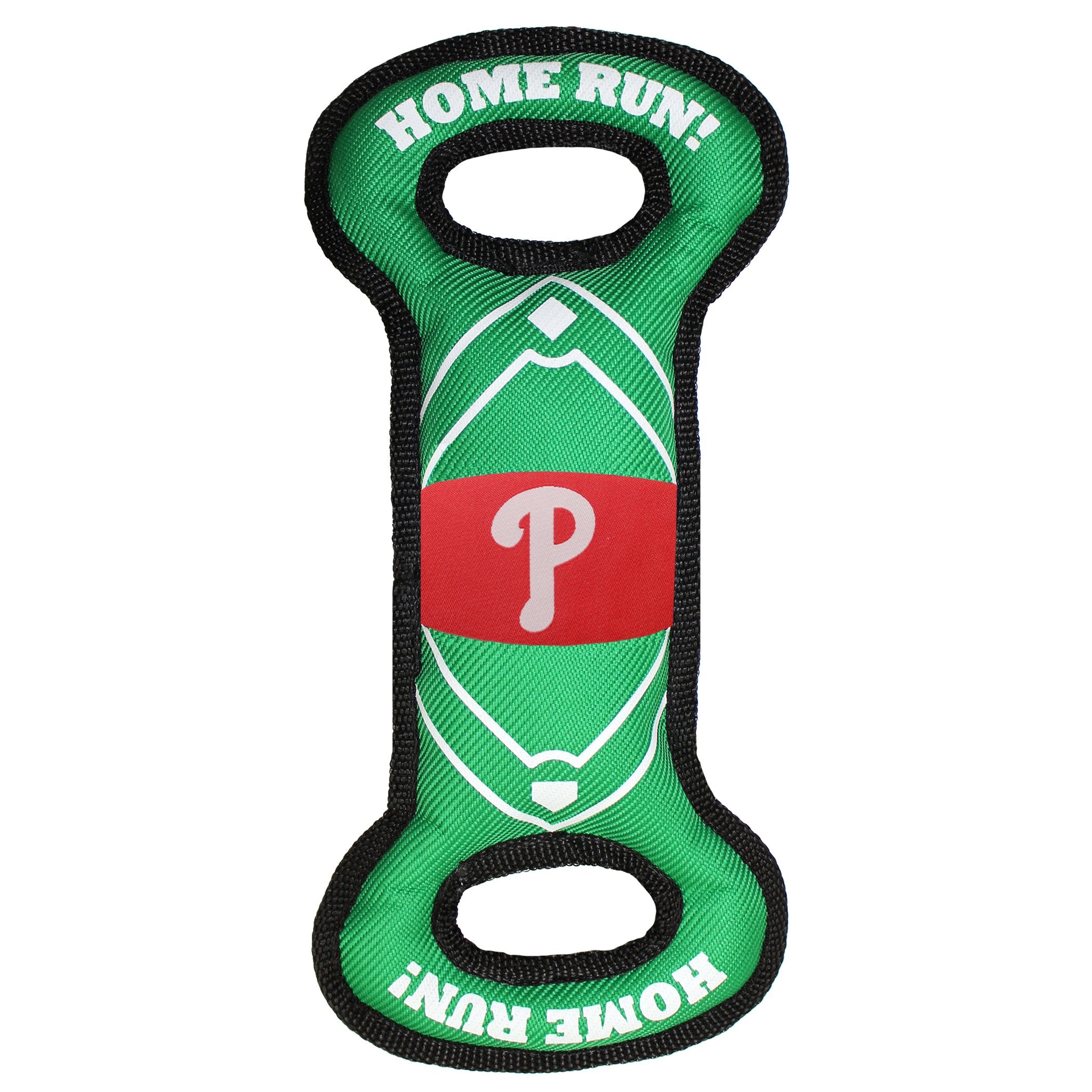 Mlb Philadelphia Phillies Baseball Field Dog Toy With Double Rim Stitching & Inner Squeaker