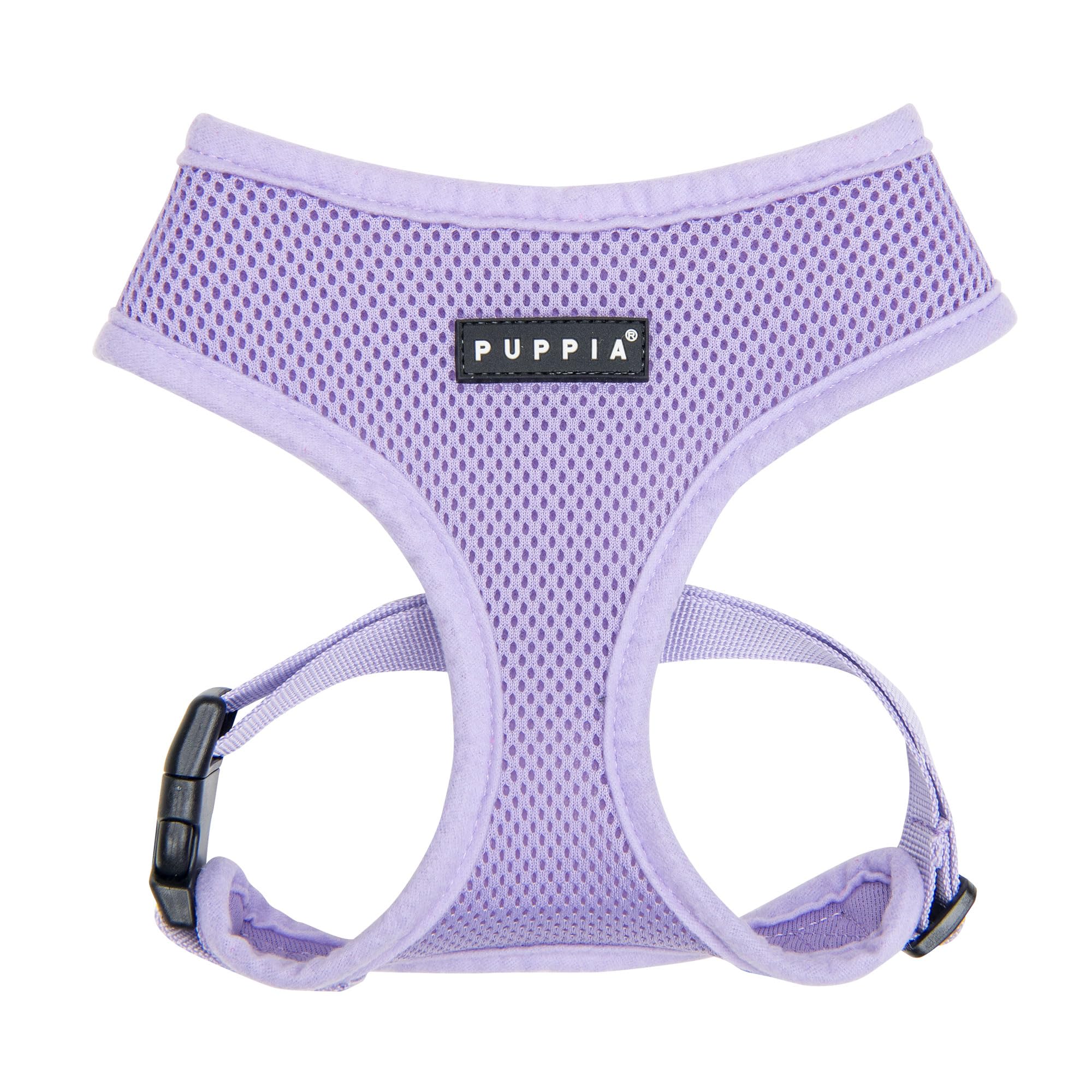 Puppia Soft Dog Harness No Choke Over-The-Head Triple Layered Breathable Mesh Adjustable Chest Belt And Quick-Release Buckle, Vi