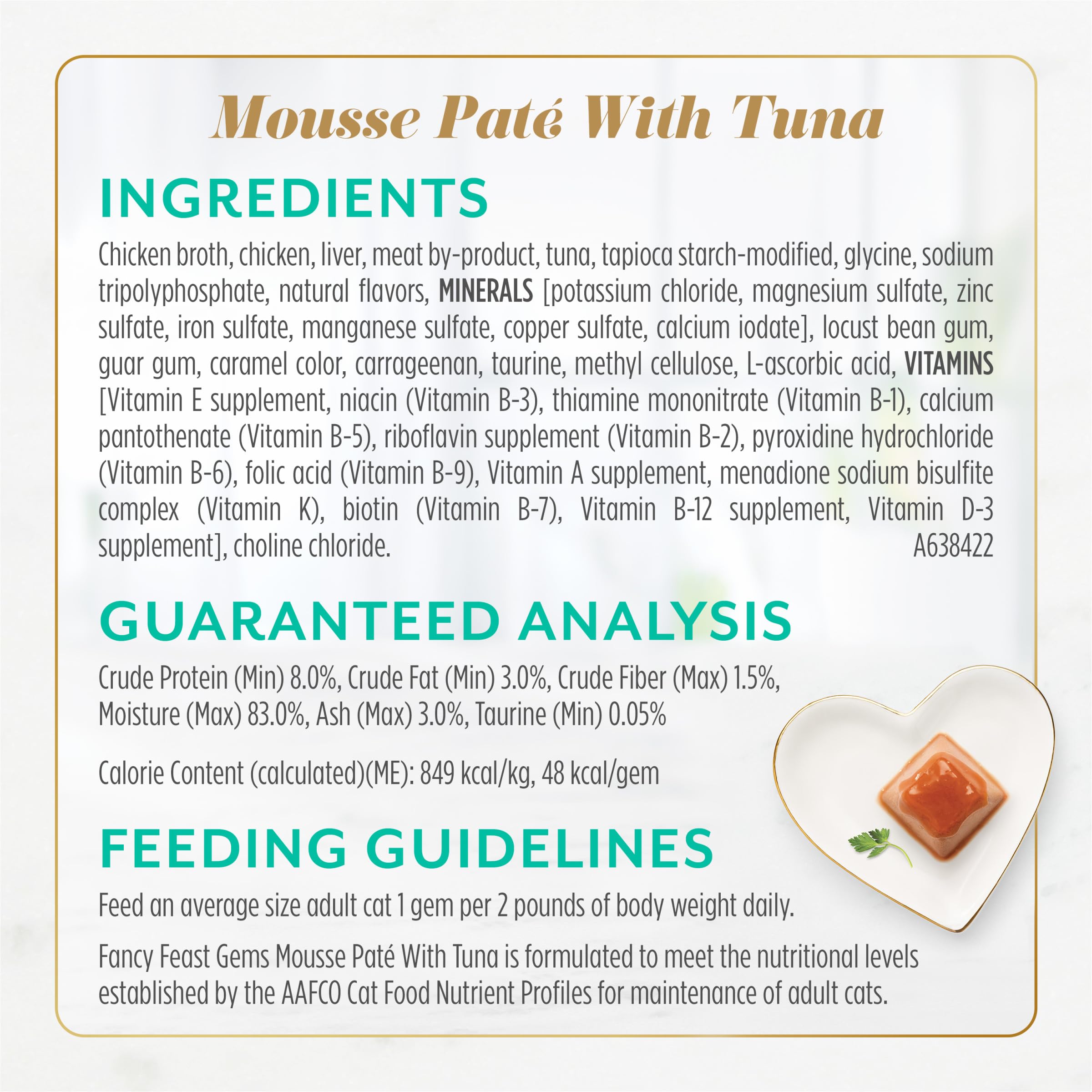 Fancy Feast Gems Pate Cat Food Mousse Salmon or Tuna and a Halo of Savory Gravy Wet Cat Food Variety Pack - (1) 8 ct. Boxes - 8