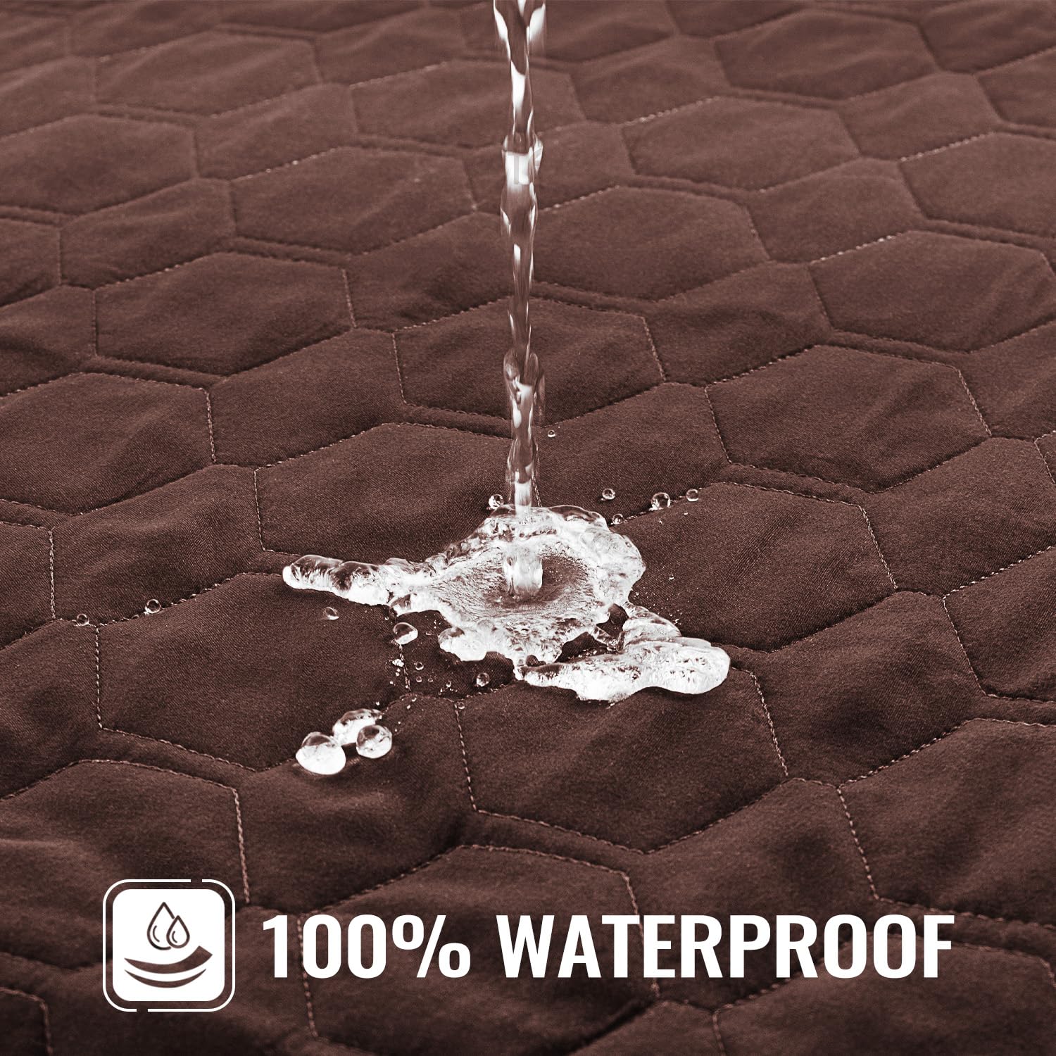 Nanbowang Waterproof Dog Bed Cover - Washable, Quilted Pet Pillow Replacement - Easy to Remove Hair - Lovely Puppy Bed for Dog/C